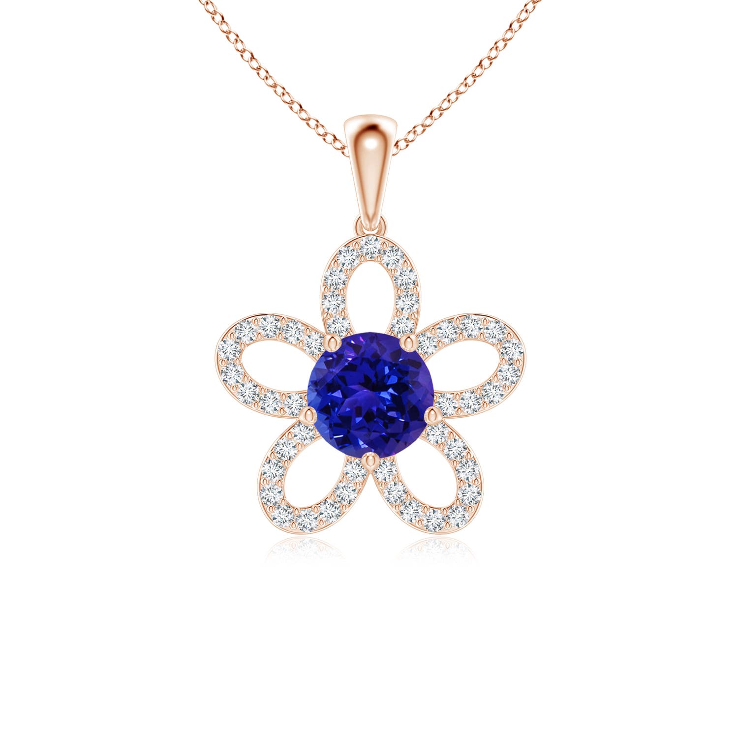 AAAA - Tanzanite / 1.13 CT / 14 KT Rose Gold