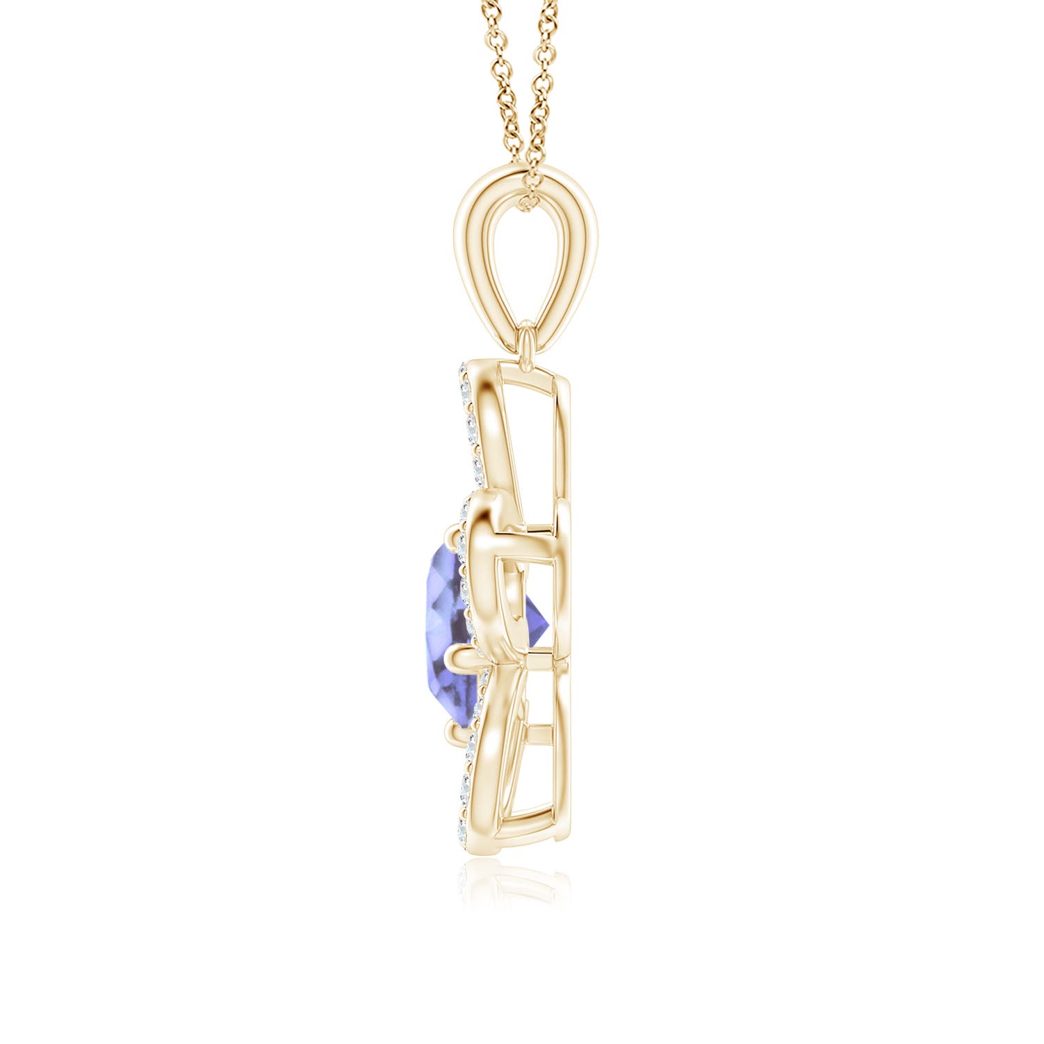 A - Tanzanite / 1.81 CT / 14 KT Yellow Gold