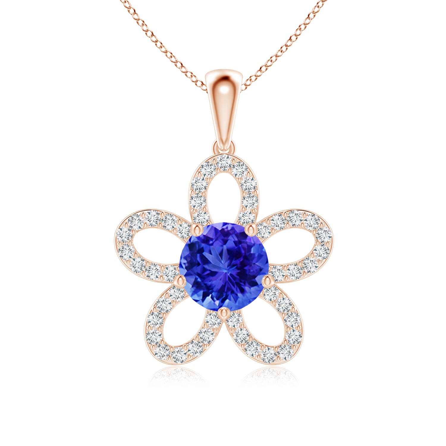 AAA - Tanzanite / 1.81 CT / 14 KT Rose Gold