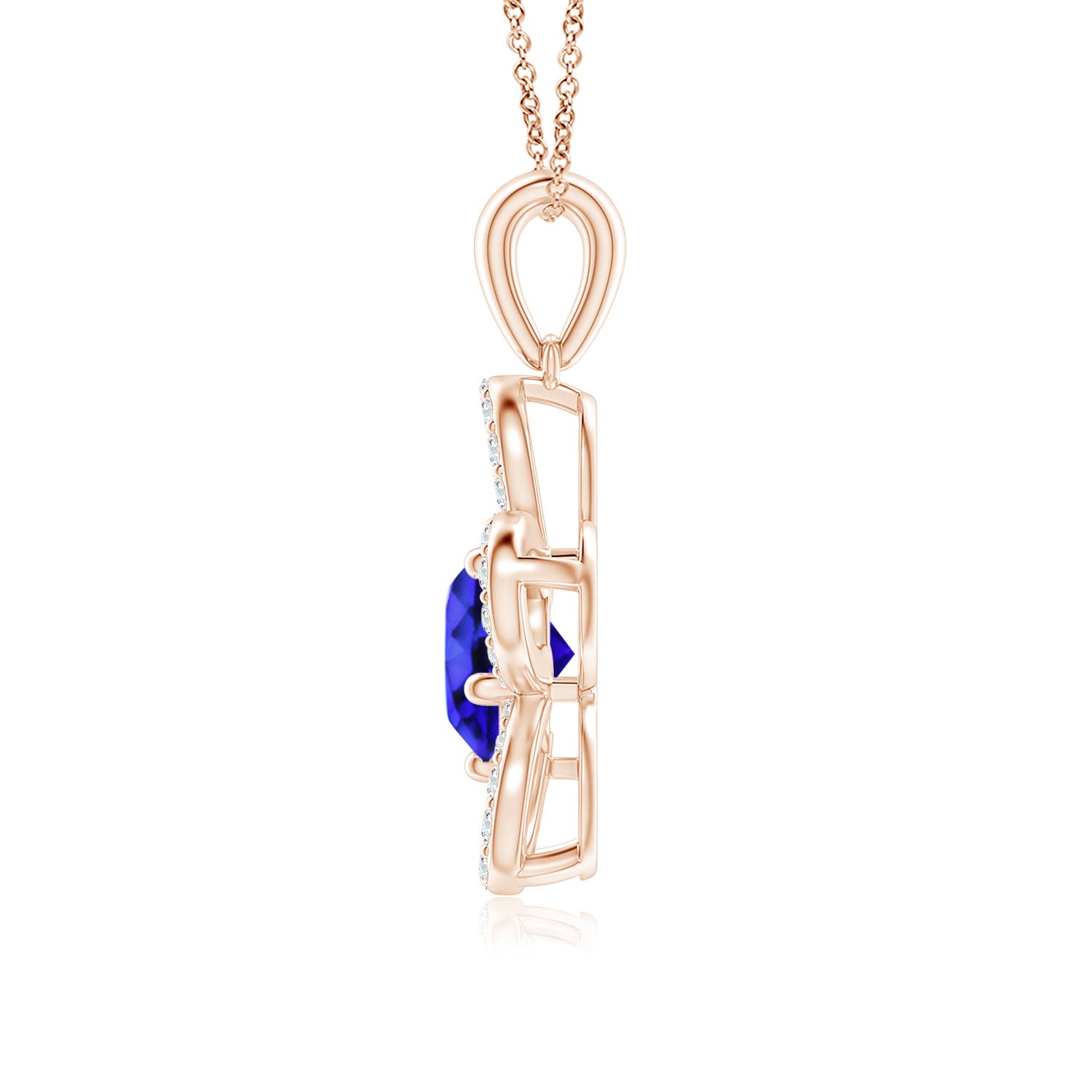 AAA - Tanzanite / 1.81 CT / 14 KT Rose Gold