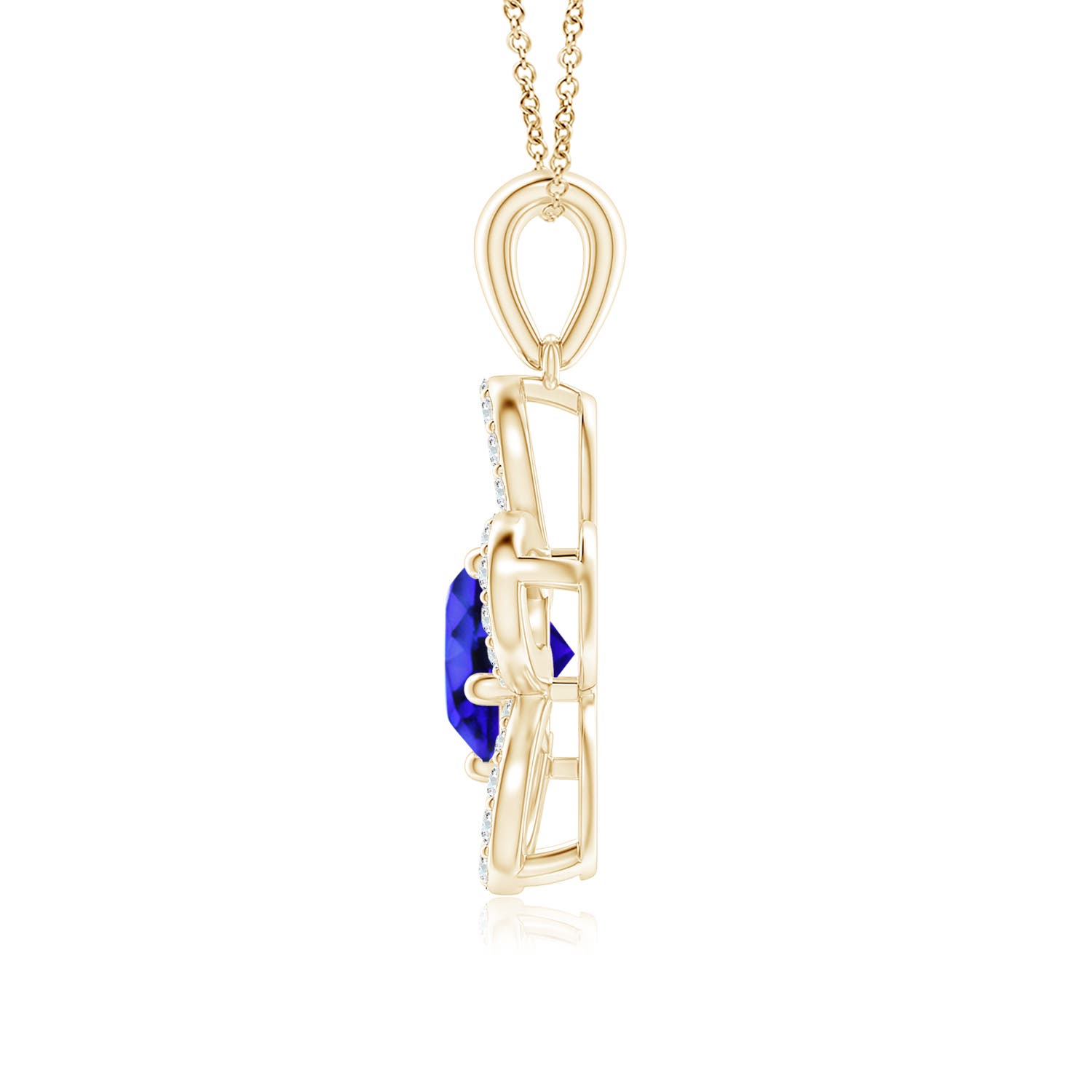 AAA - Tanzanite / 1.81 CT / 14 KT Yellow Gold