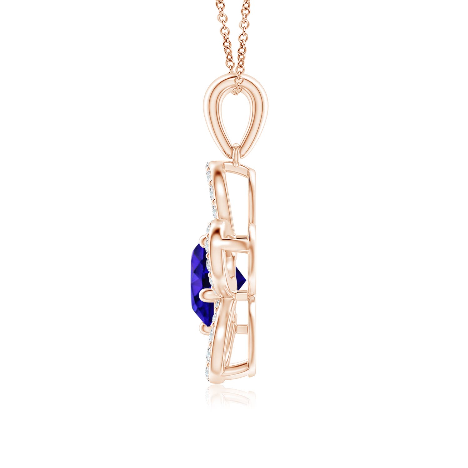 AAAA - Tanzanite / 1.81 CT / 14 KT Rose Gold