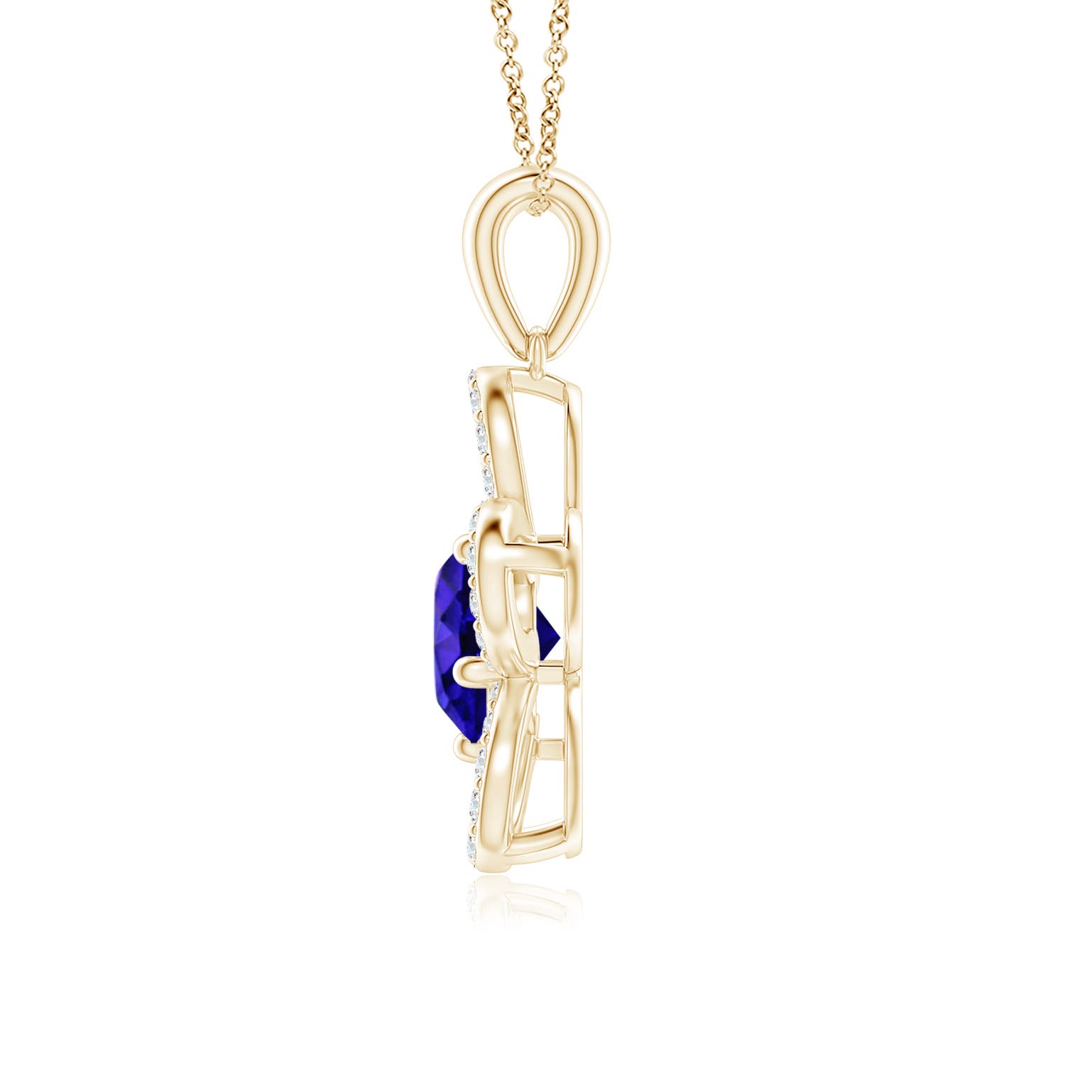 AAAA - Tanzanite / 1.81 CT / 14 KT Yellow Gold