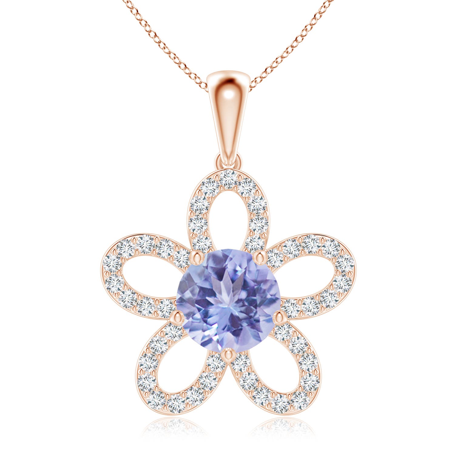 A - Tanzanite / 2.34 CT / 14 KT Rose Gold