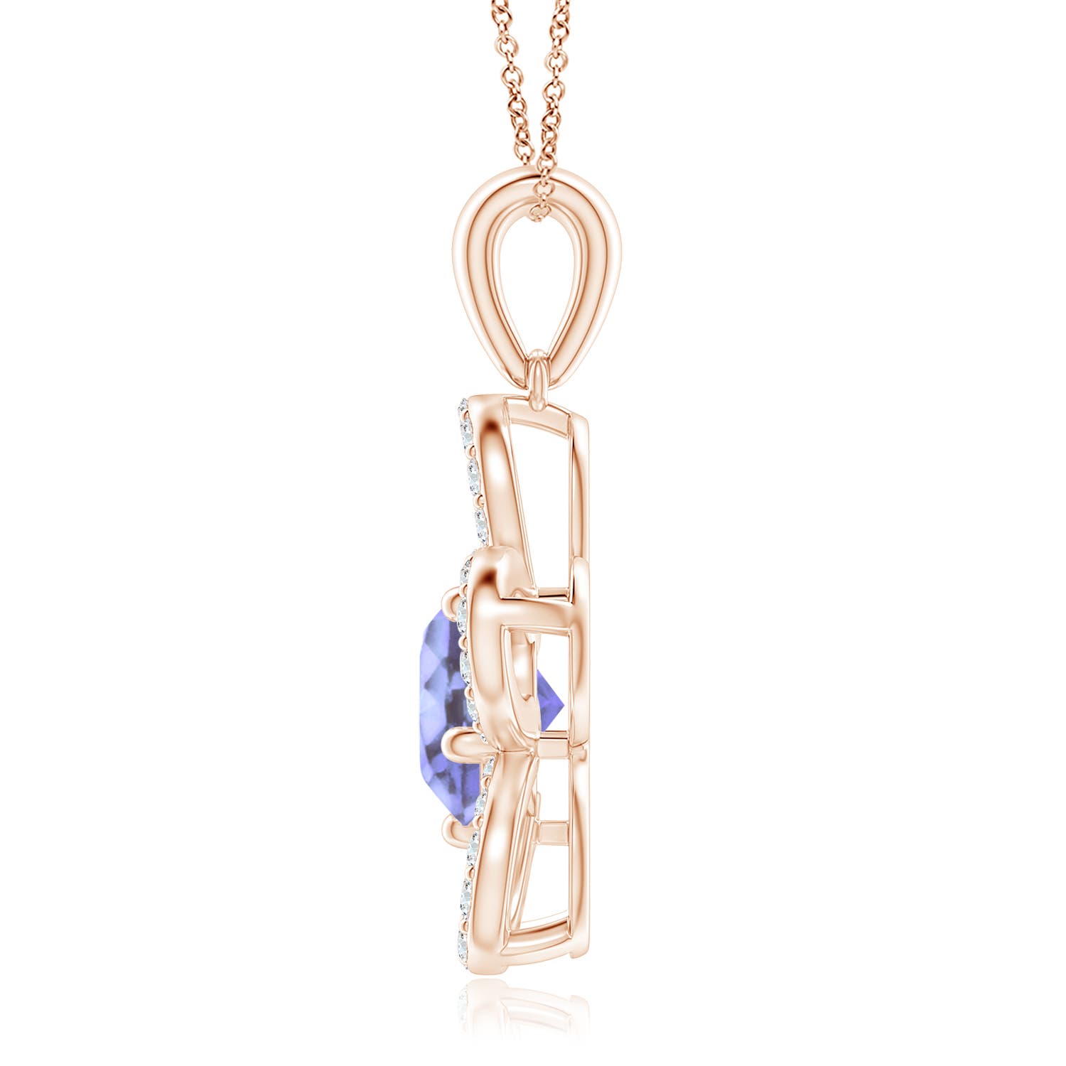 A - Tanzanite / 2.34 CT / 14 KT Rose Gold