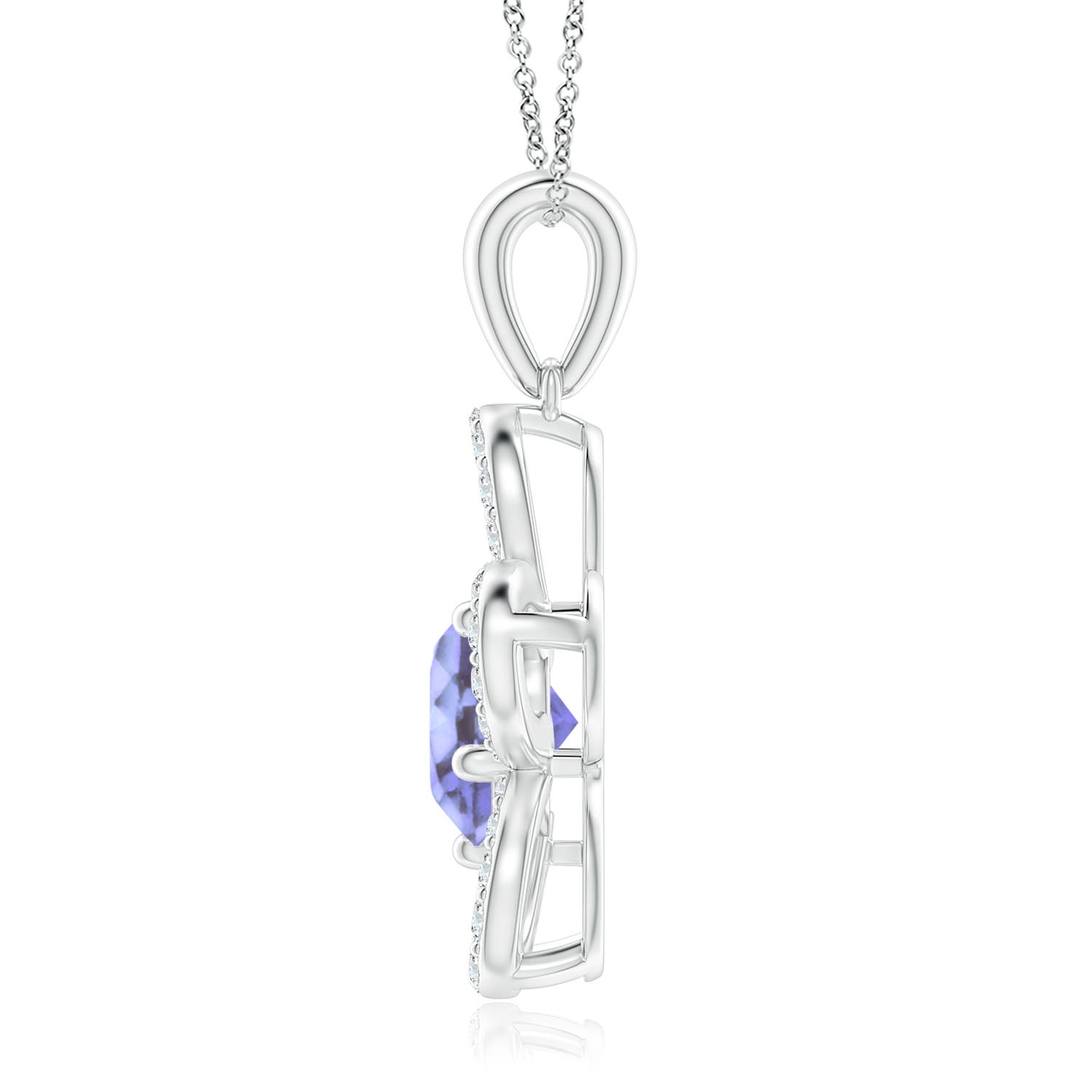 A - Tanzanite / 2.34 CT / 14 KT White Gold