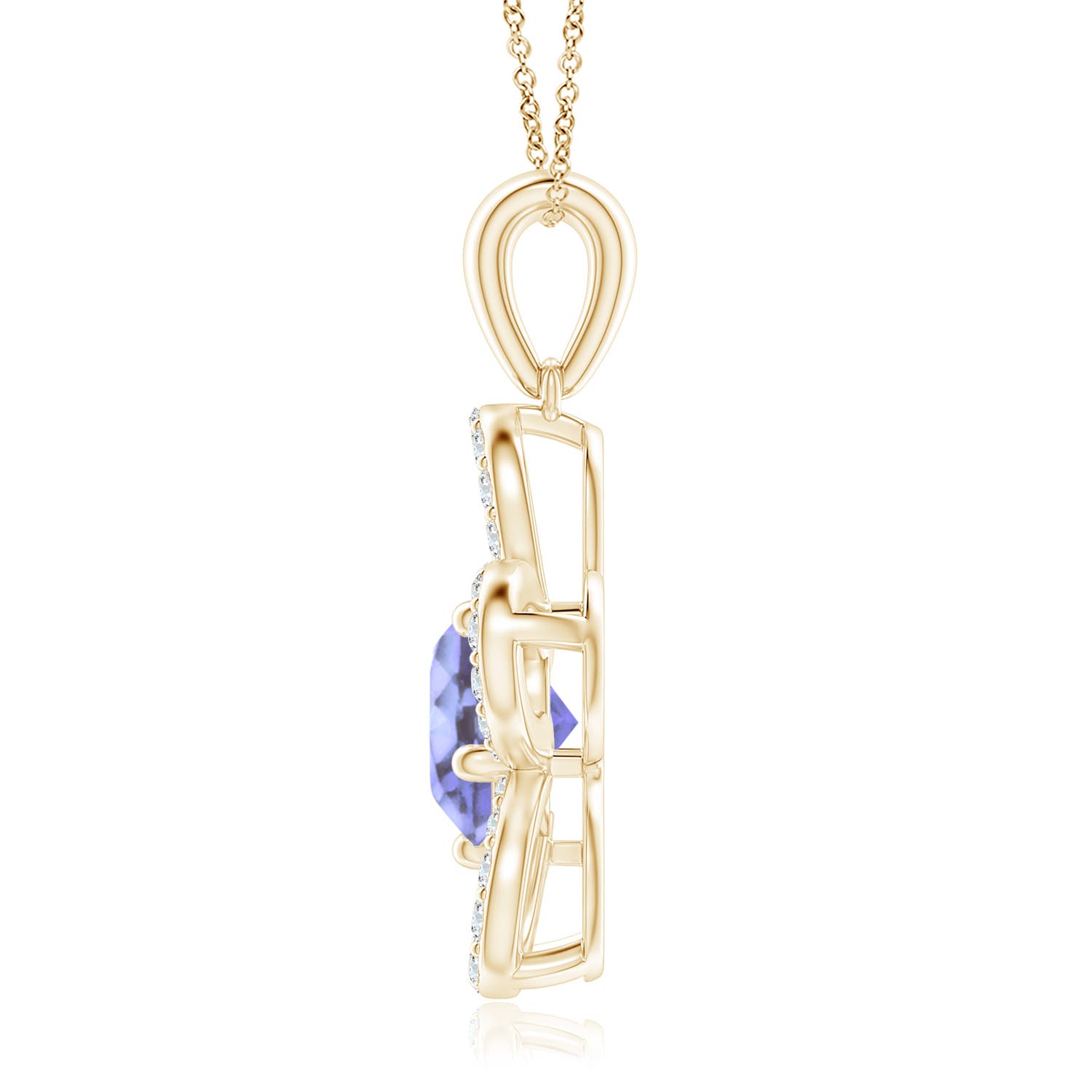 A - Tanzanite / 2.34 CT / 14 KT Yellow Gold