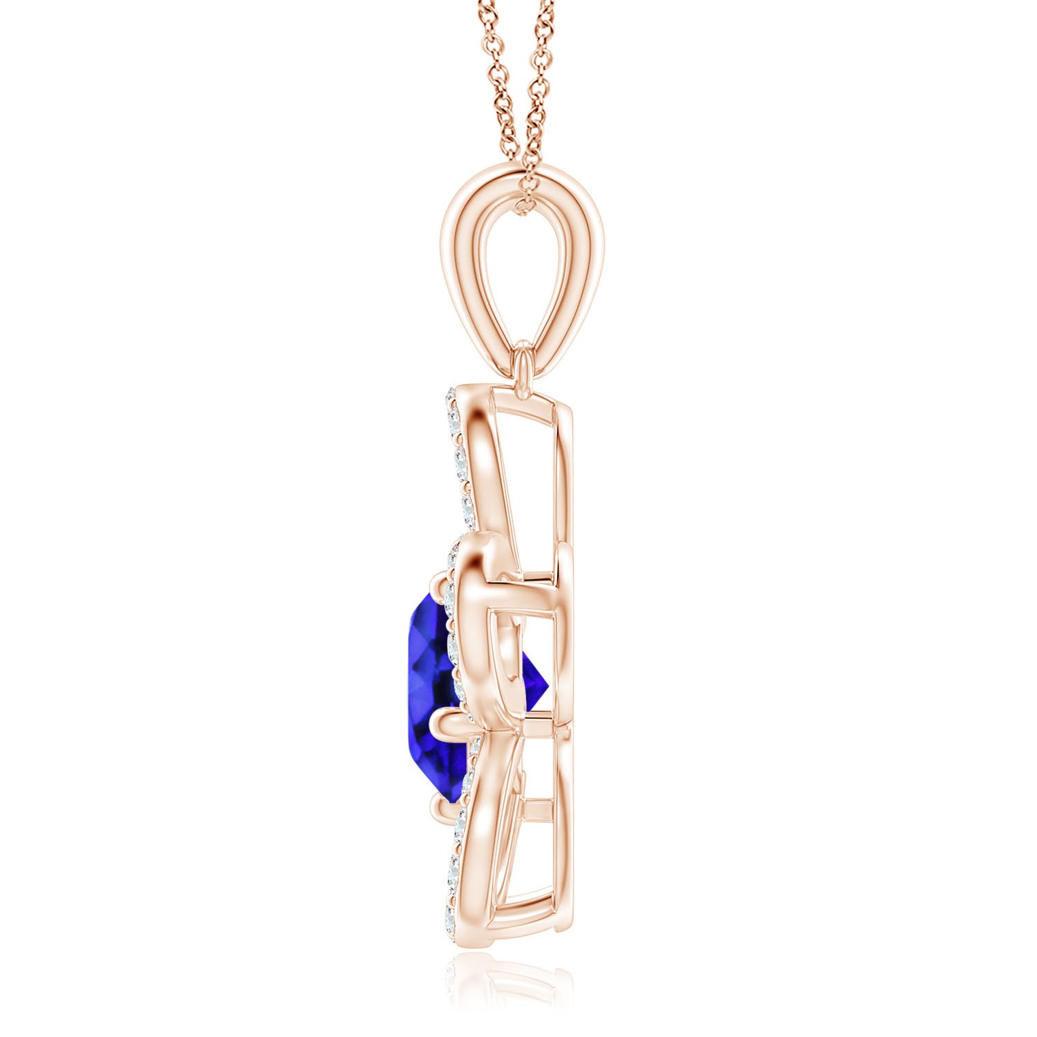 AAA - Tanzanite / 2.34 CT / 14 KT Rose Gold