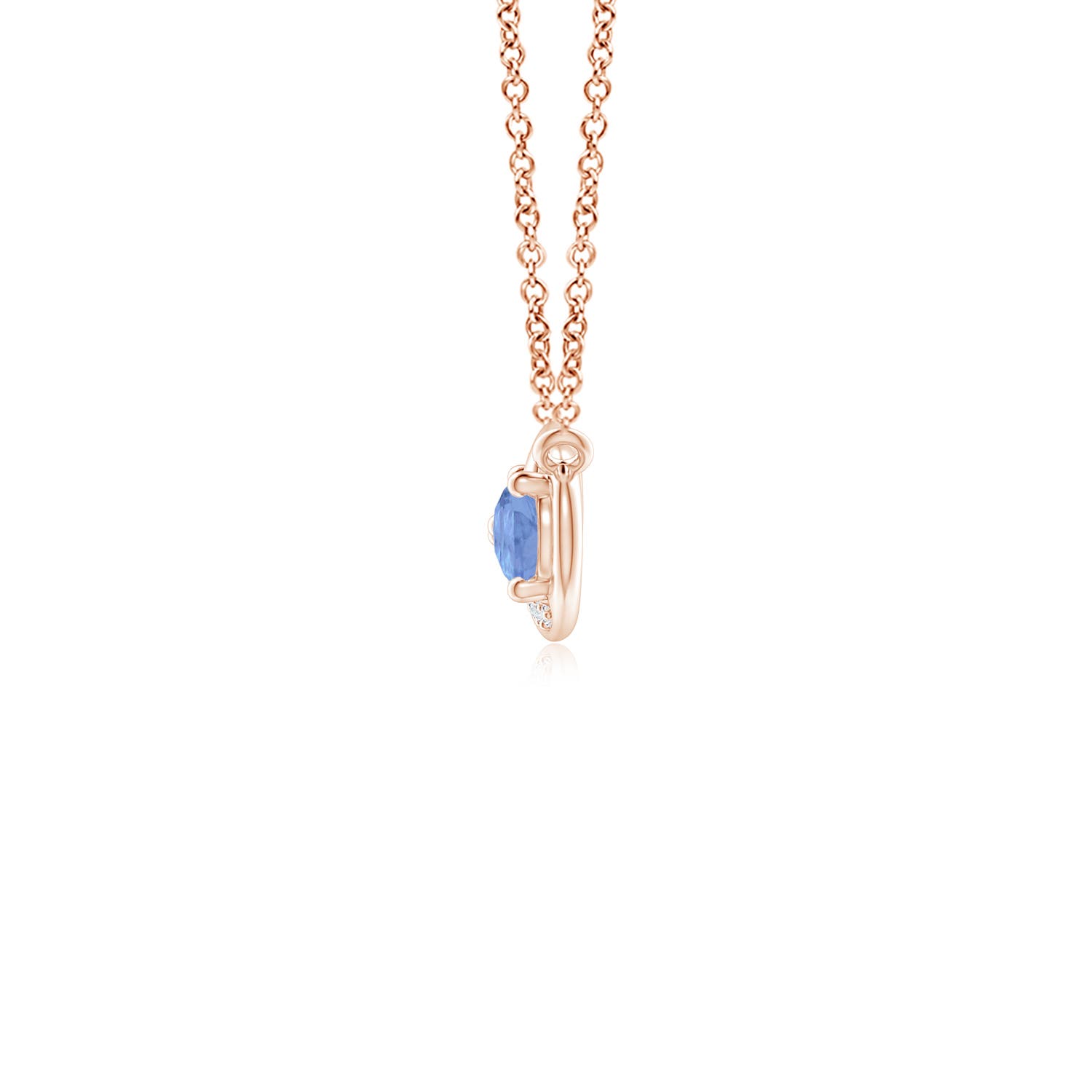 A - Tanzanite / 0.45 CT / 14 KT Rose Gold