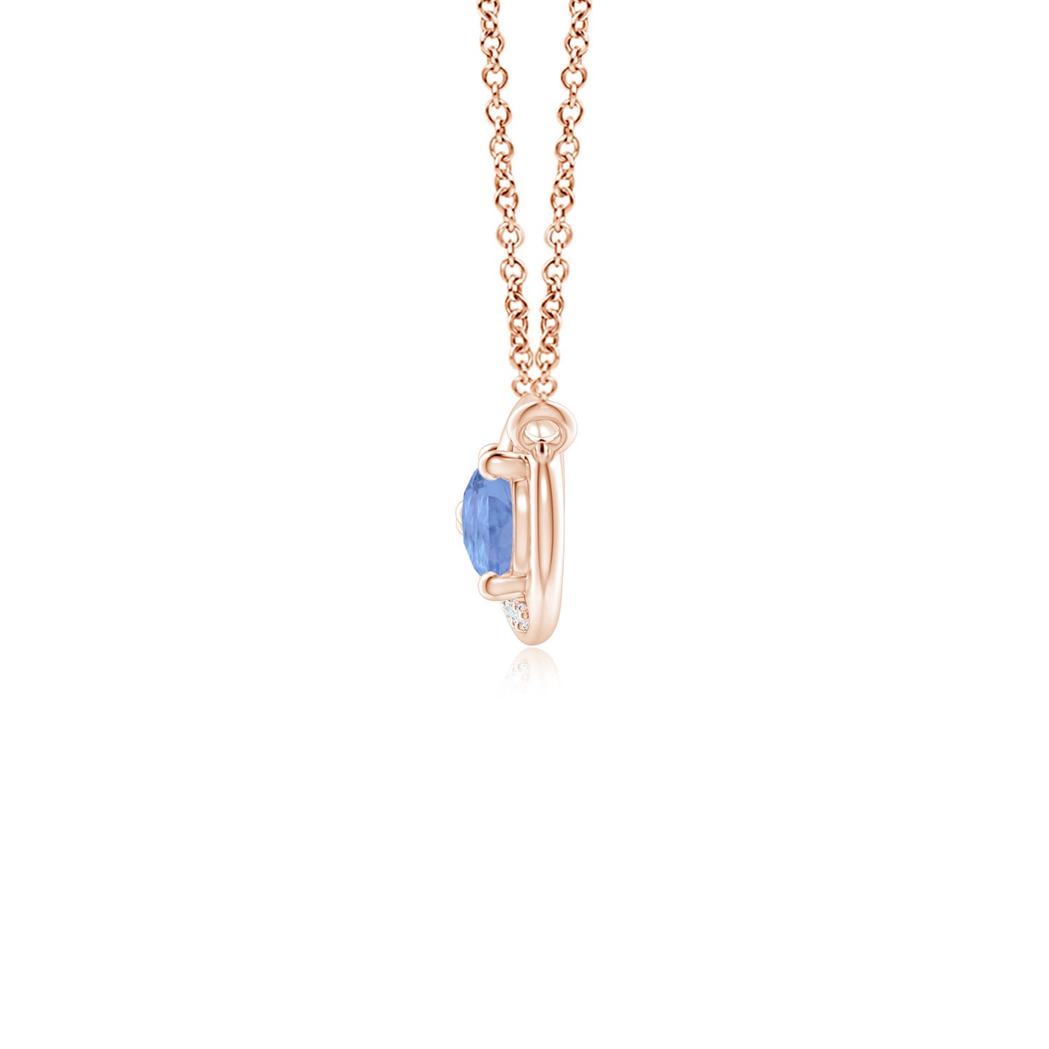 A - Tanzanite / 0.78 CT / 14 KT Rose Gold