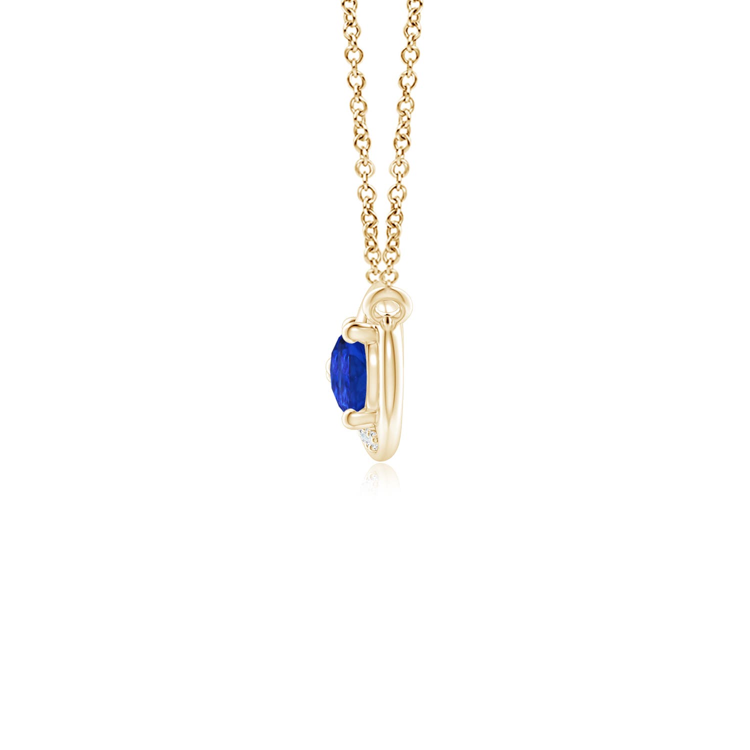 AAA - Tanzanite / 0.78 CT / 14 KT Yellow Gold