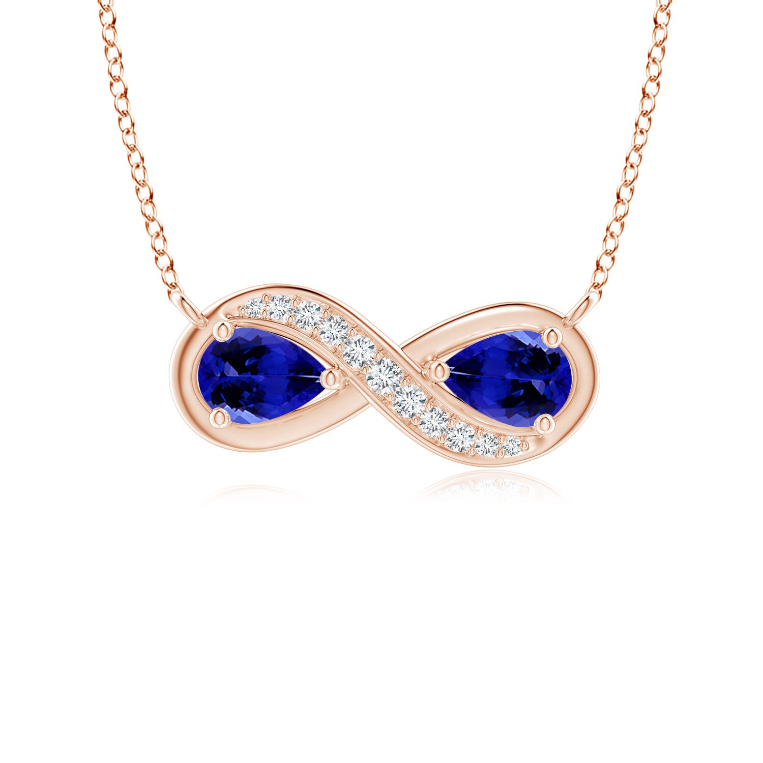 AAAA - Tanzanite / 0.78 CT / 14 KT Rose Gold