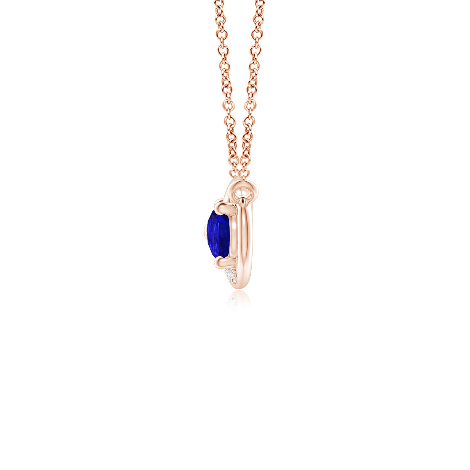 AAAA - Tanzanite / 0.78 CT / 14 KT Rose Gold