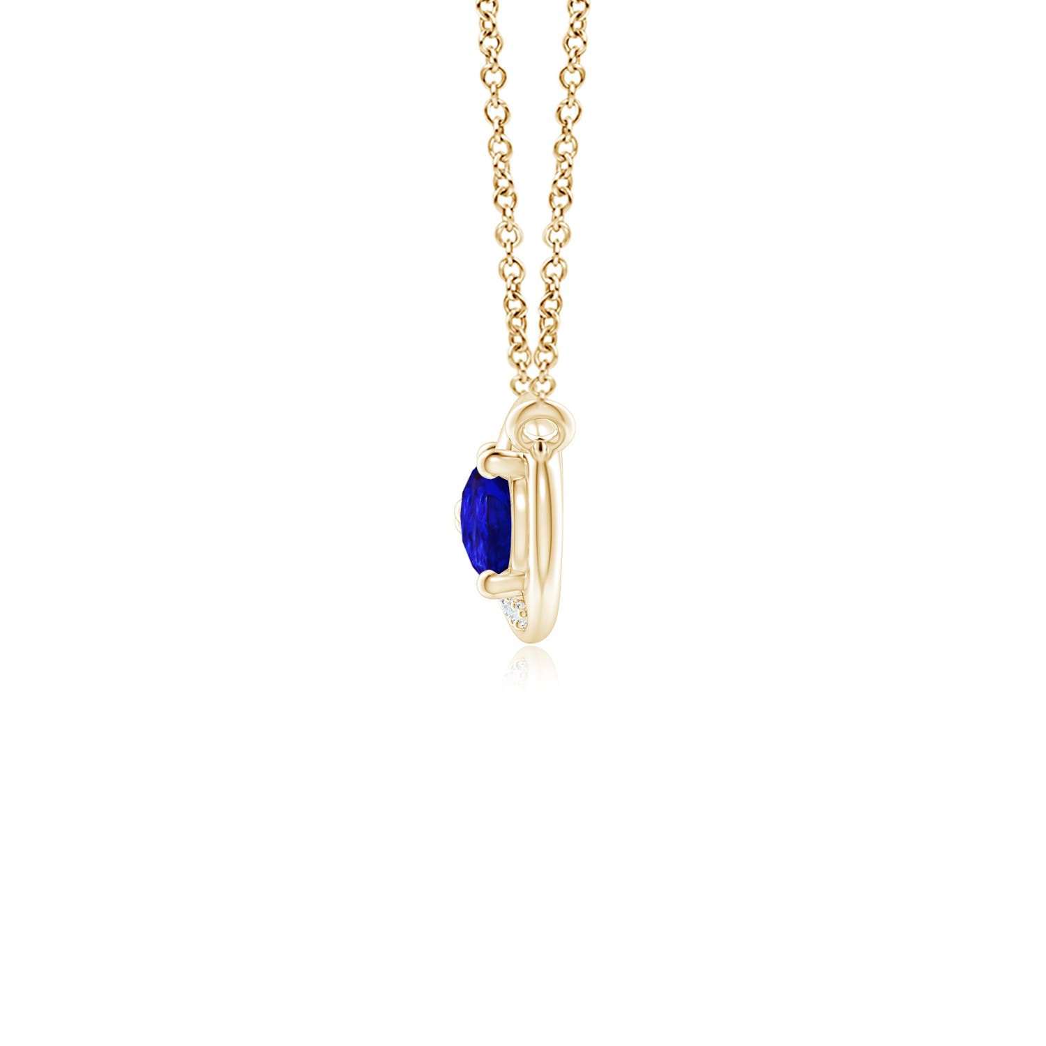 AAAA - Tanzanite / 0.78 CT / 14 KT Yellow Gold