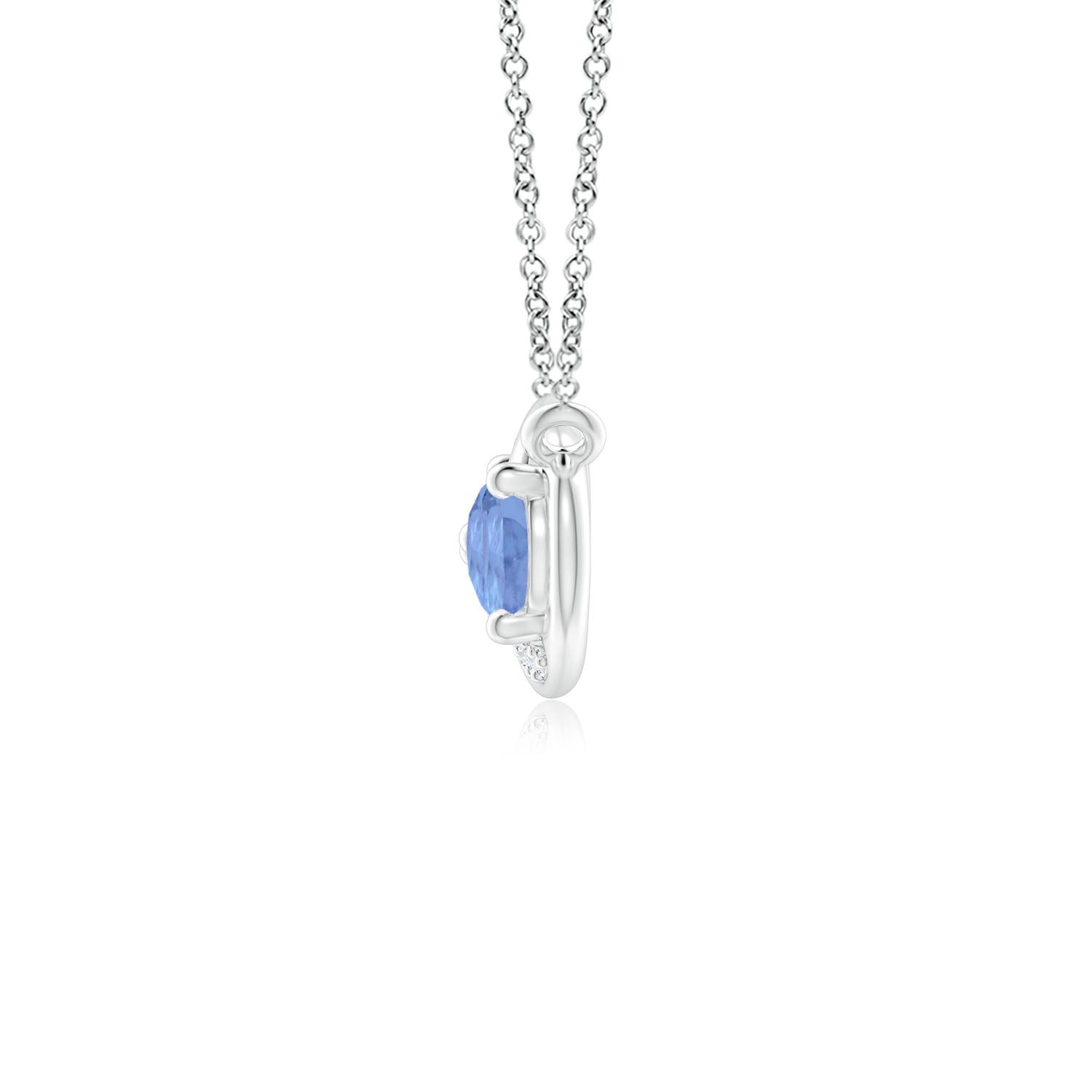 A - Tanzanite / 1.41 CT / 14 KT White Gold