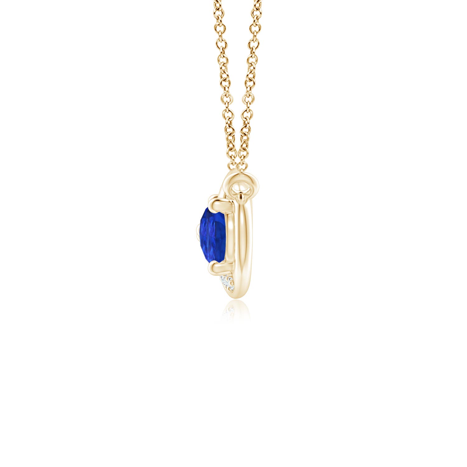 AAA - Tanzanite / 1.41 CT / 14 KT Yellow Gold