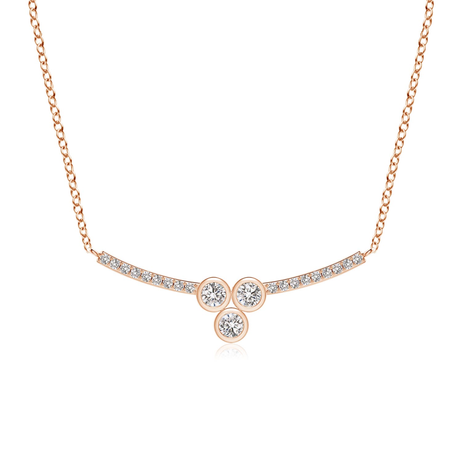 I-J, I1-I2 / 0.19 CT / 14 KT Rose Gold