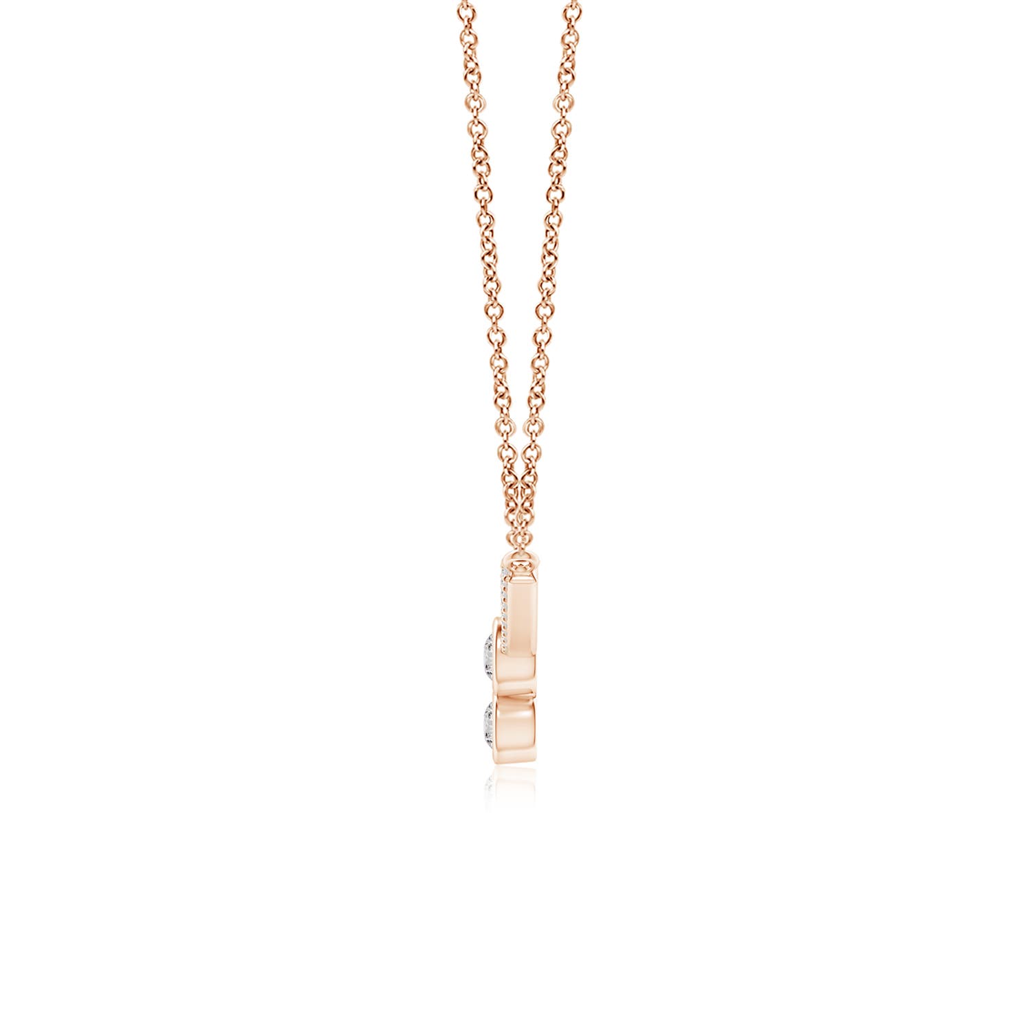 I-J, I1-I2 / 0.19 CT / 14 KT Rose Gold