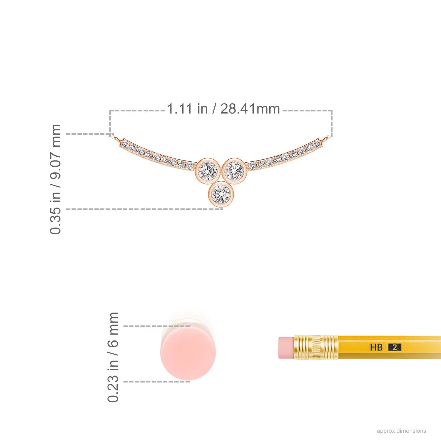 I-J, I1-I2 / 0.19 CT / 14 KT Rose Gold