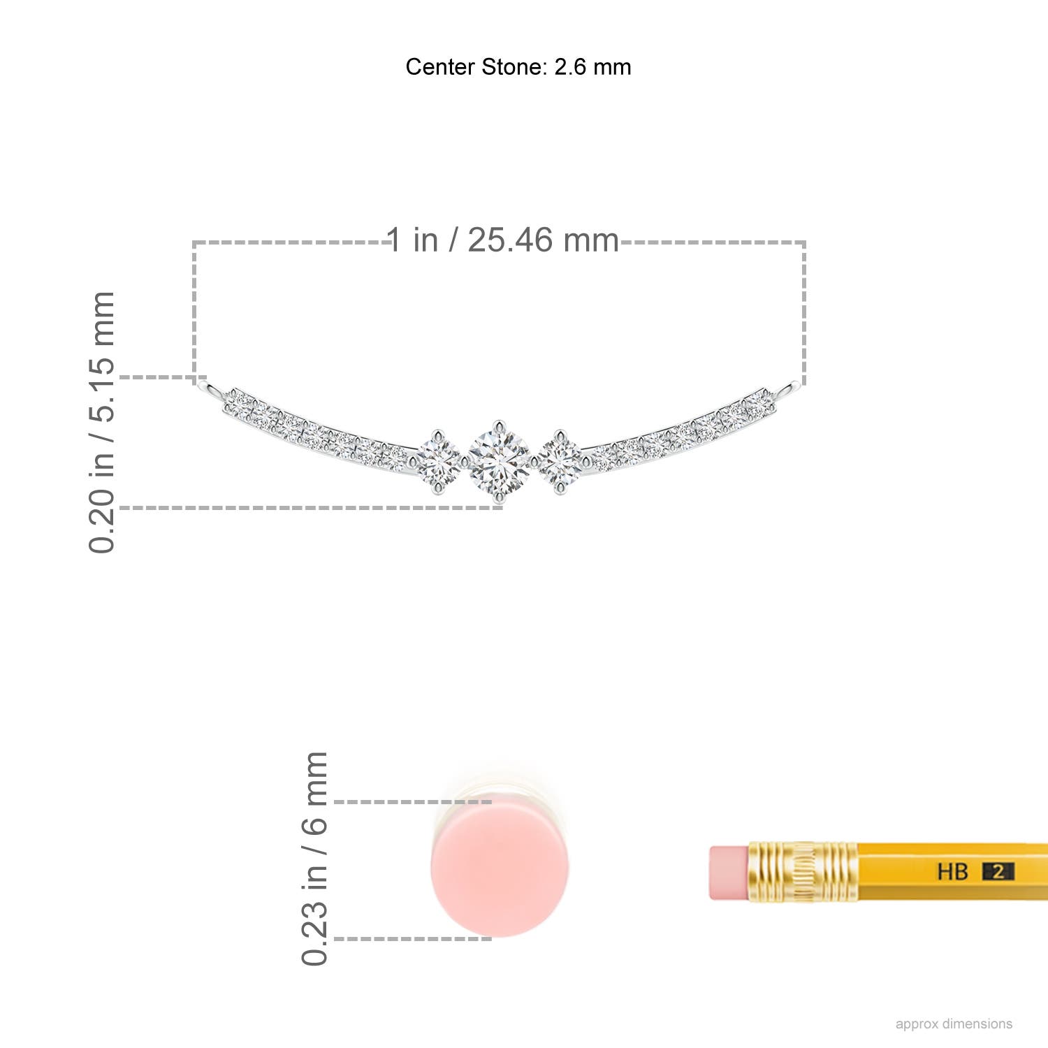 H, SI2 / 0.18 CT / 14 KT White Gold