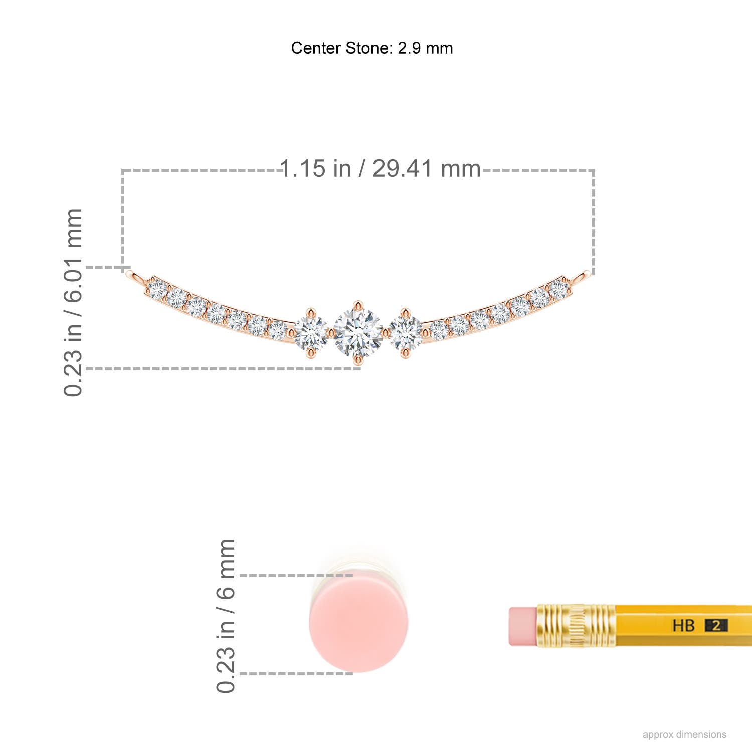 G, VS2 / 0.26 CT / 14 KT Rose Gold