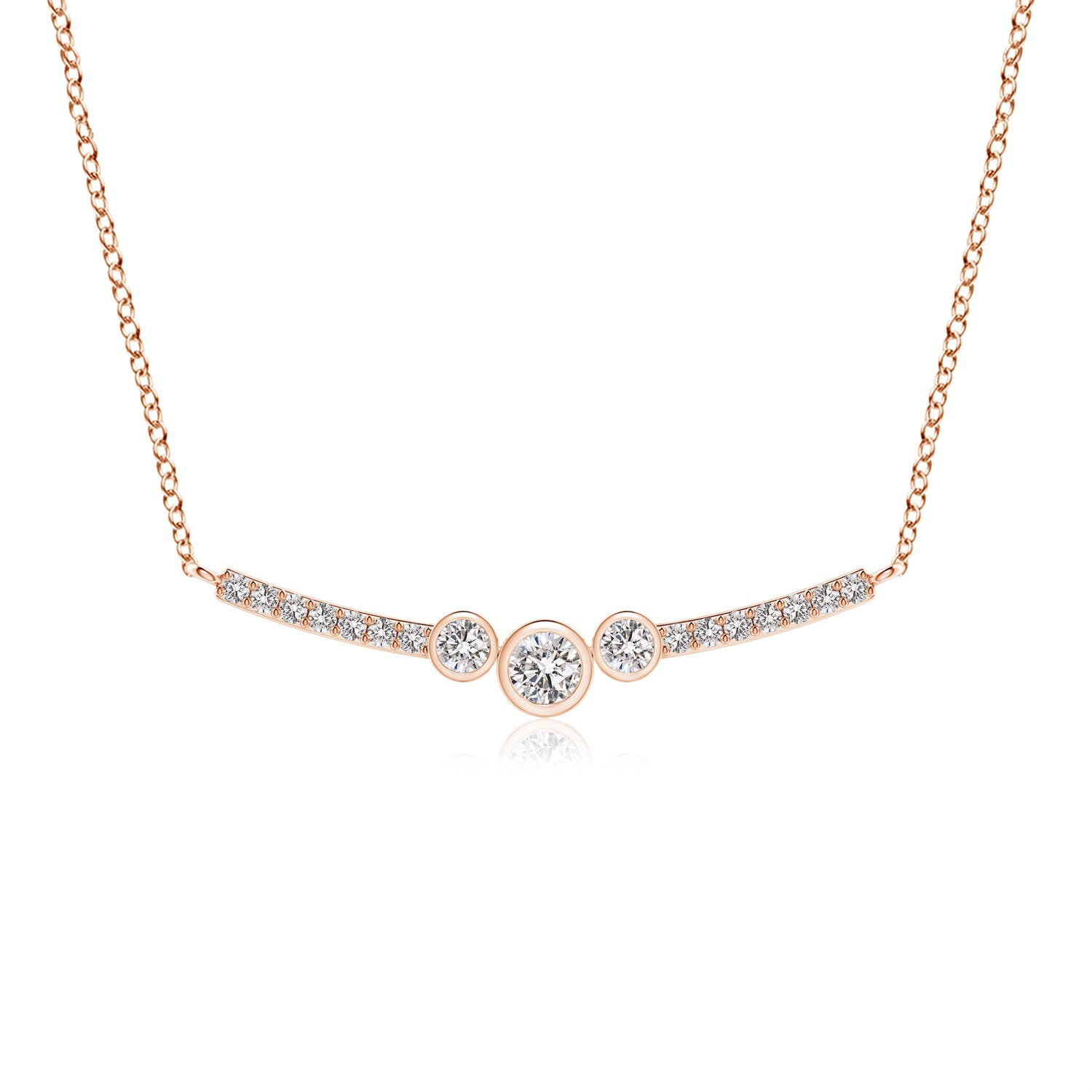 I-J, I1-I2 / 0.18 CT / 14 KT Rose Gold