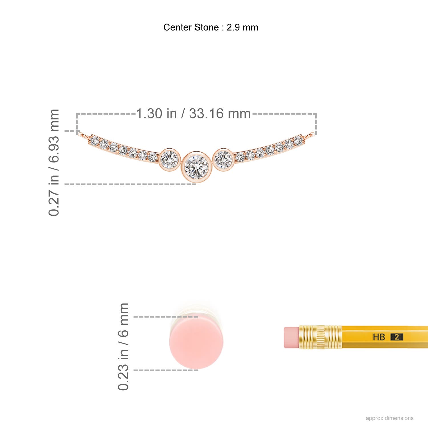 I-J, I1-I2 / 0.26 CT / 14 KT Rose Gold