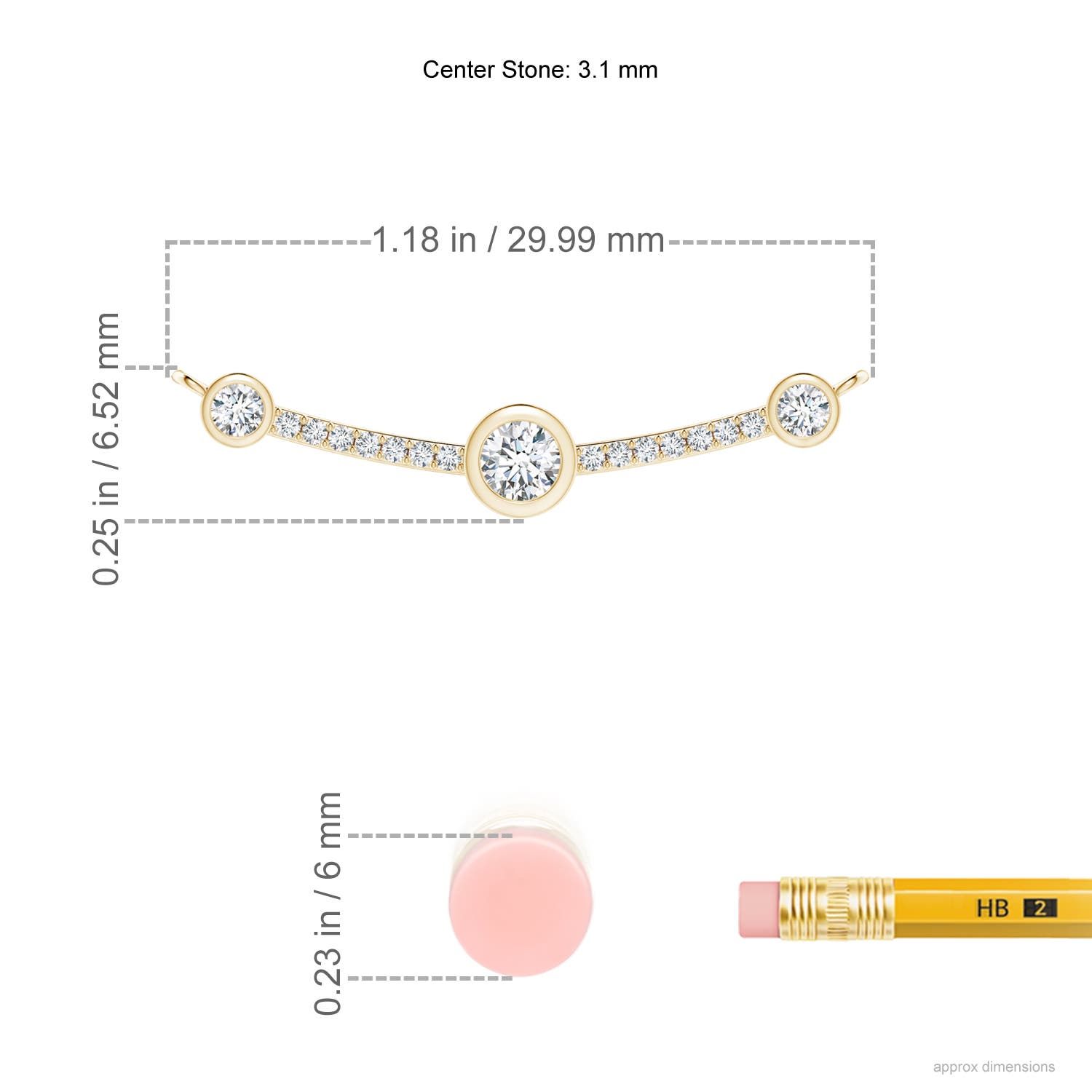 F-G, VS / 0.26 CT / 14 KT Yellow Gold