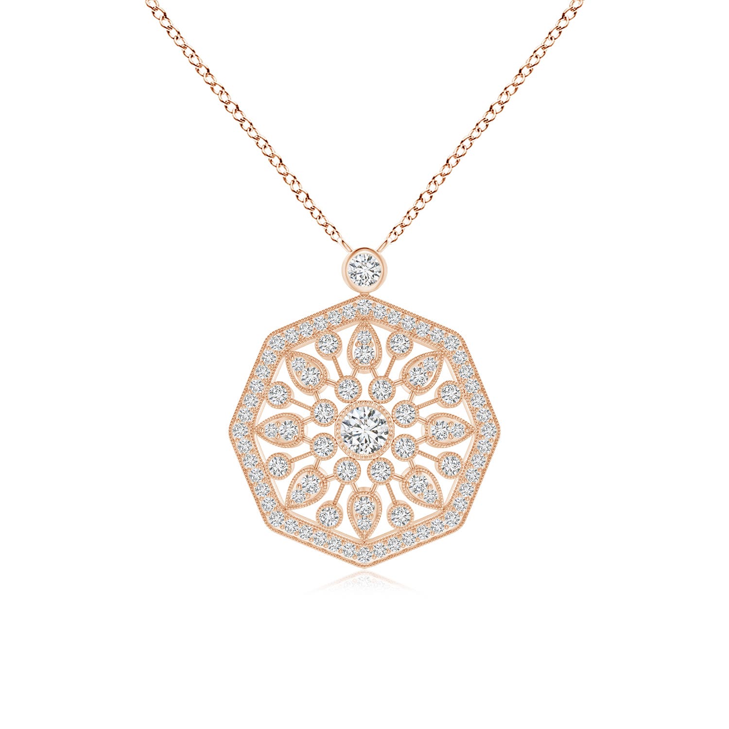 H, SI2 / 0.89 CT / 14 KT Rose Gold