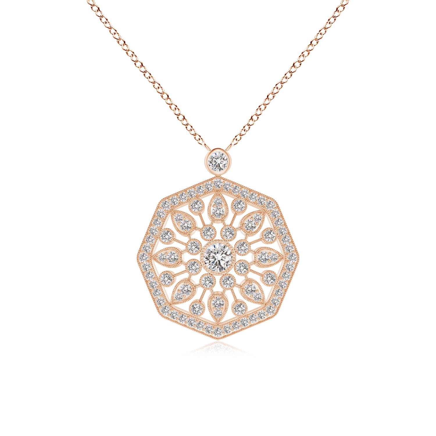 I-J, I1-I2 / 0.89 CT / 14 KT Rose Gold