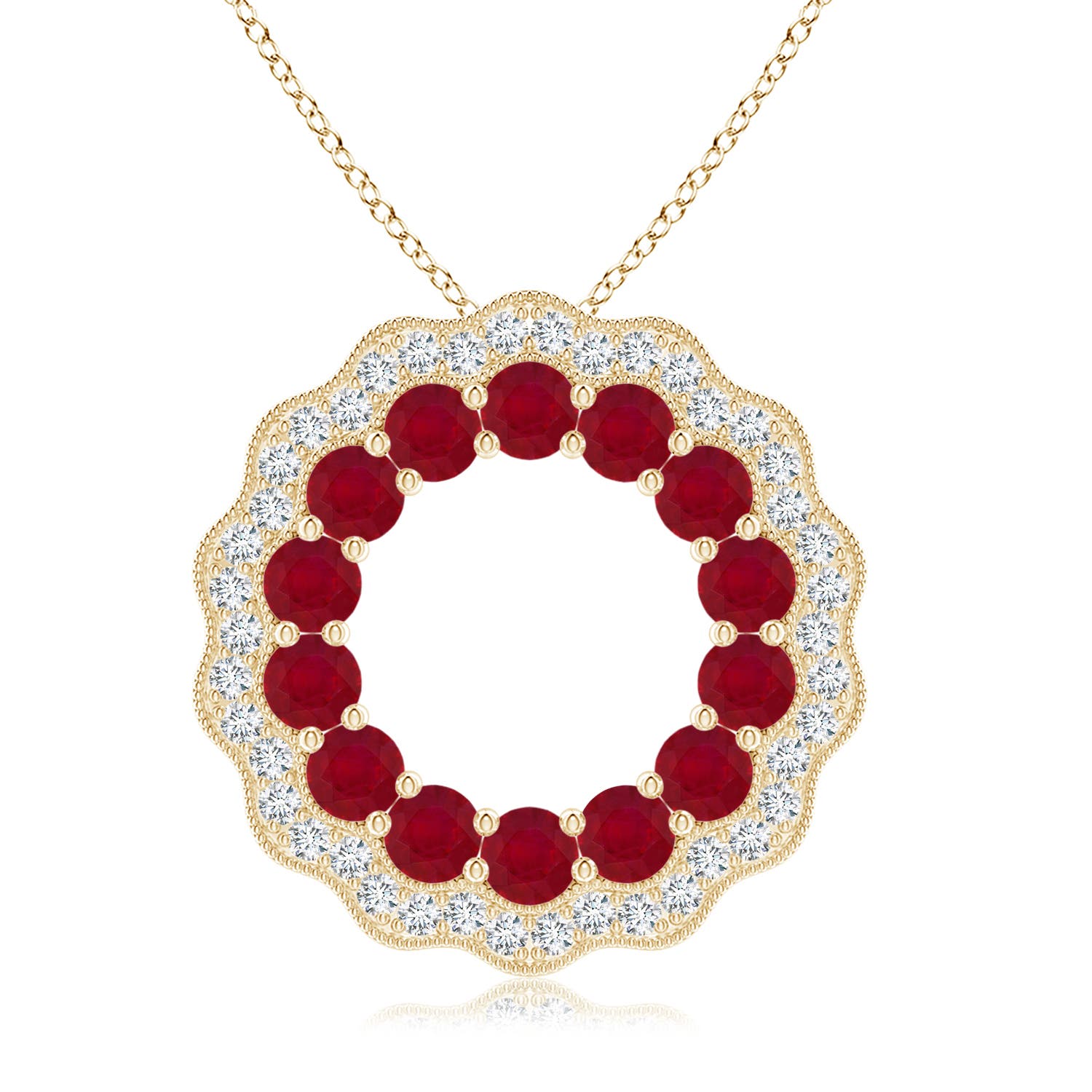 AA - Ruby / 1.51 CT / 14 KT Yellow Gold