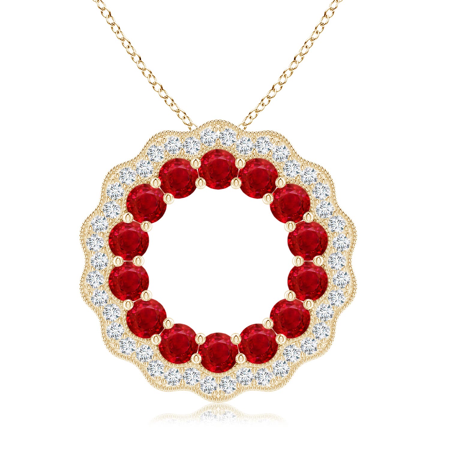 AAA - Ruby / 1.51 CT / 14 KT Yellow Gold