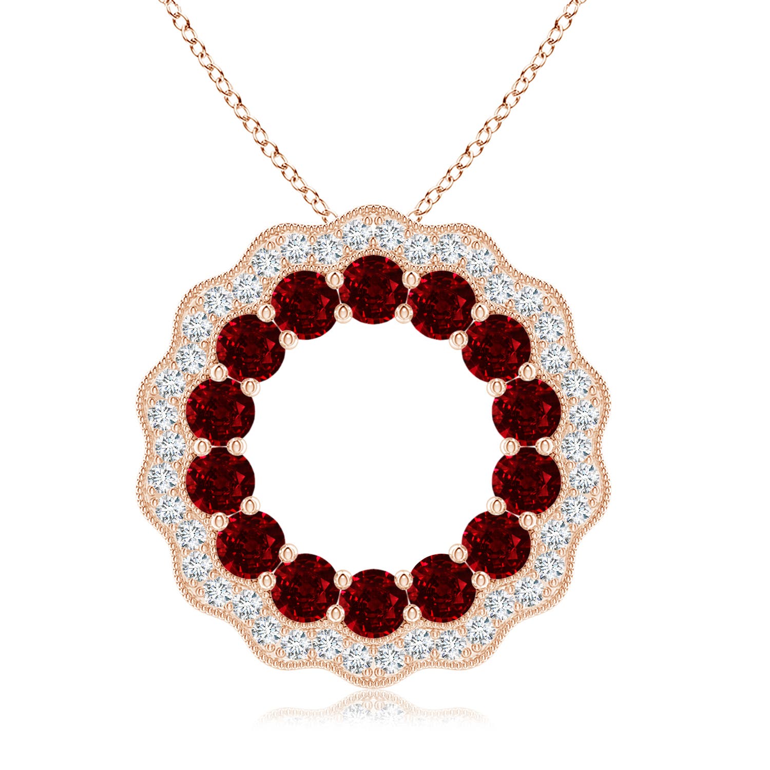 AAAA - Ruby / 1.51 CT / 14 KT Rose Gold