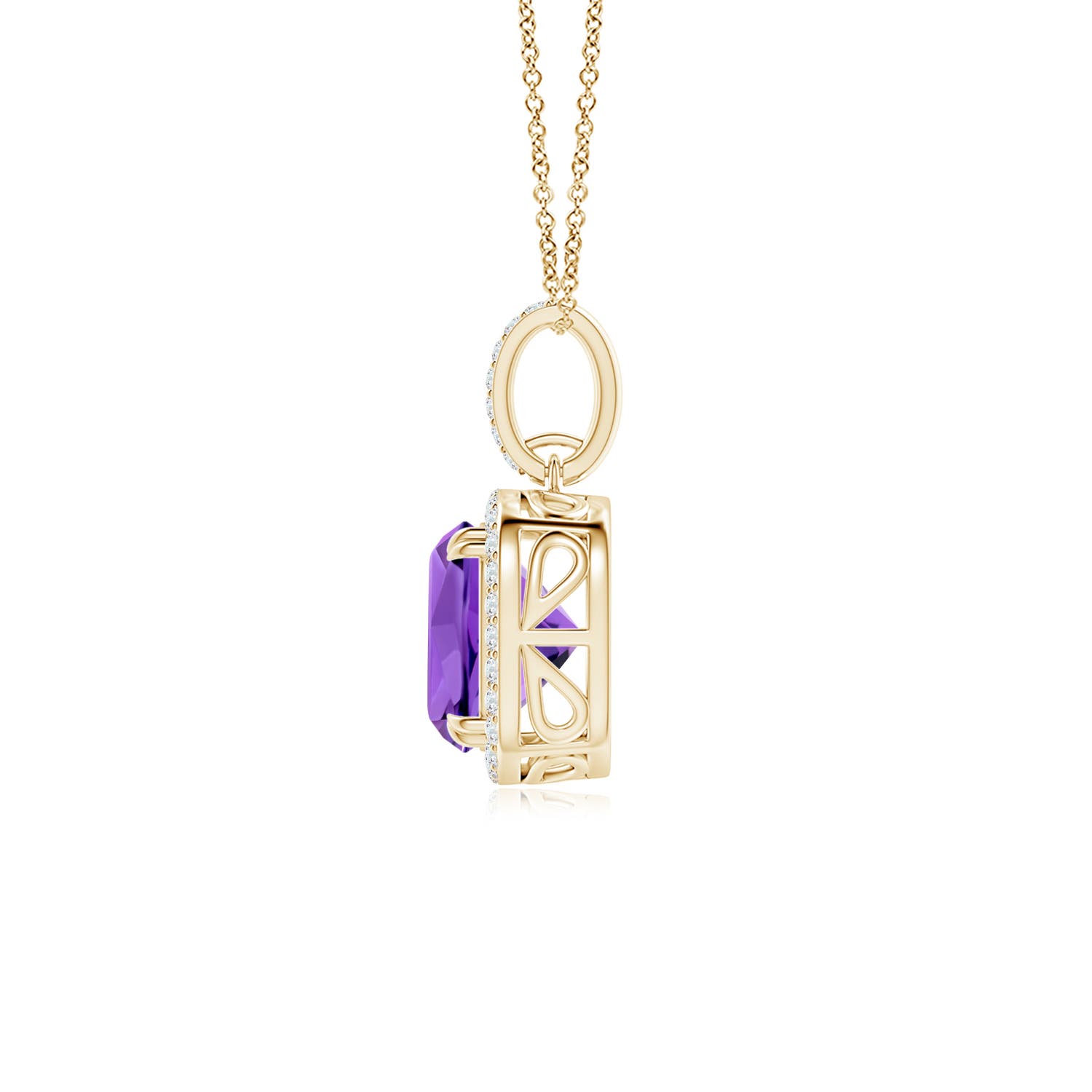 AAAA - Amethyst / 2.18 CT / 14 KT Yellow Gold