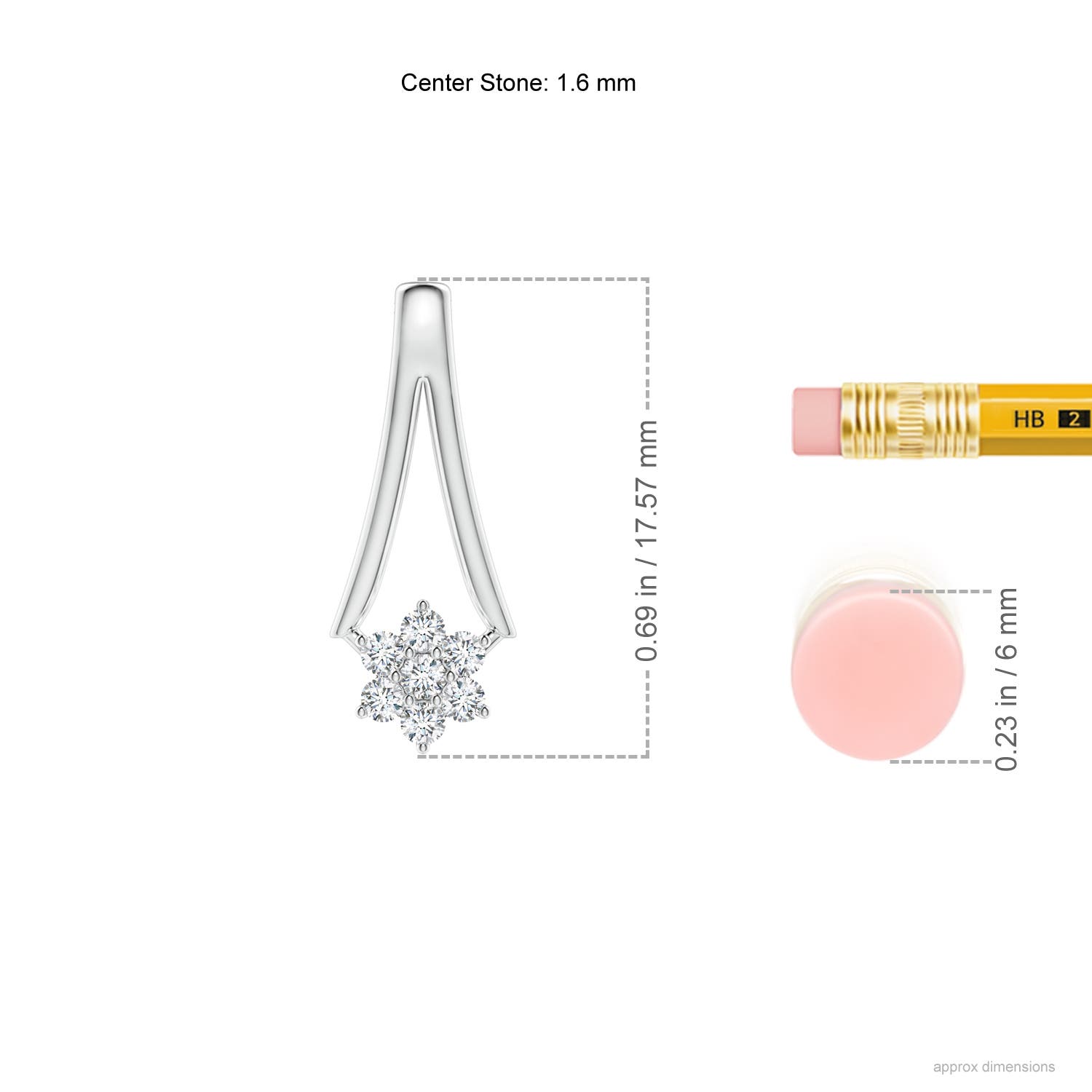 G, VS2 / 0.13 CT / 14 KT White Gold