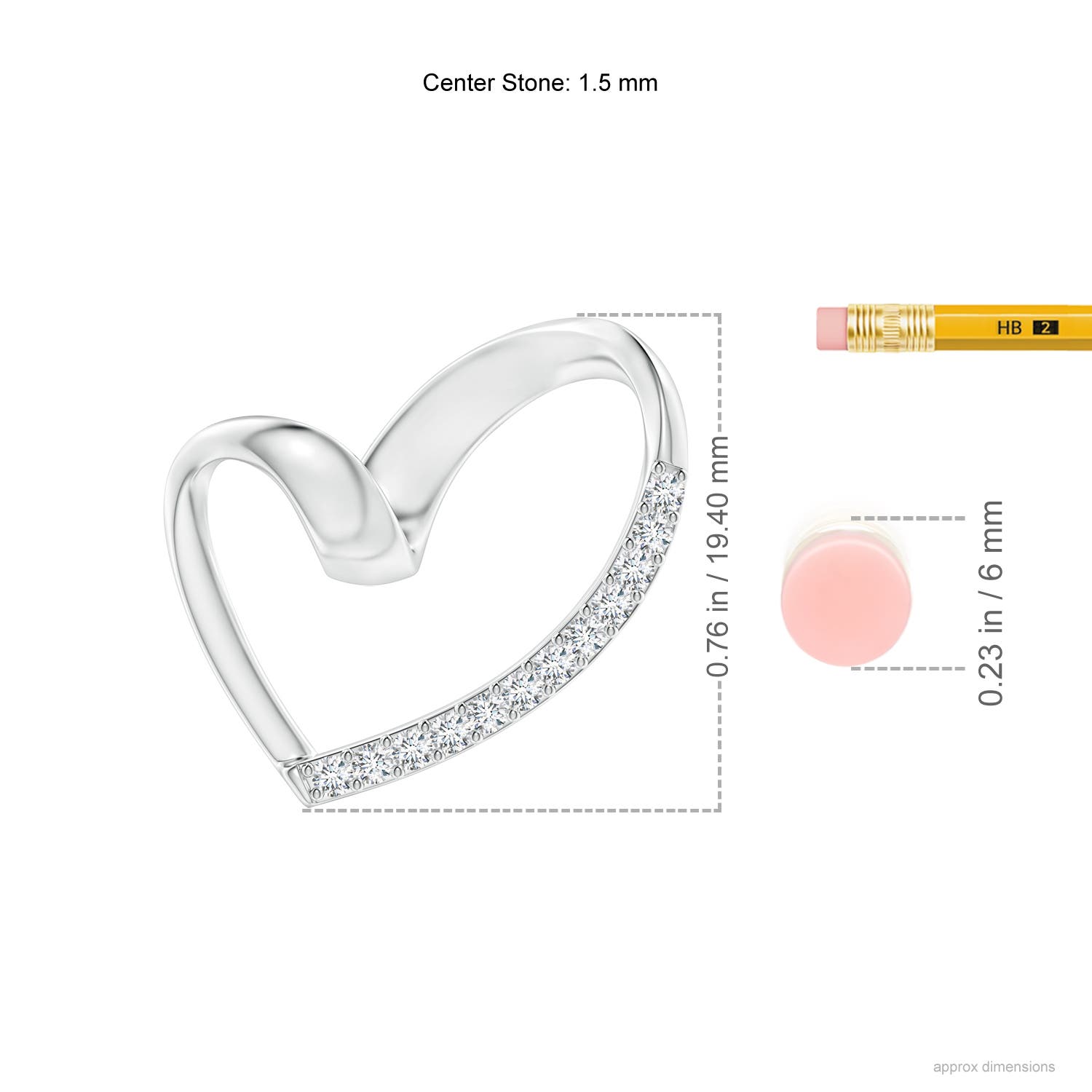 G, VS2 / 0.17 CT / 14 KT White Gold