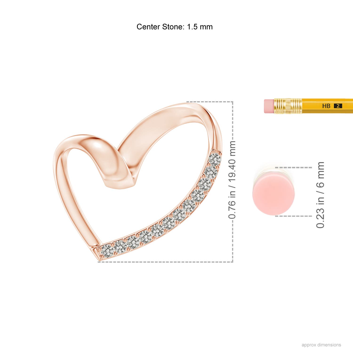 K, I3 / 0.17 CT / 14 KT Rose Gold