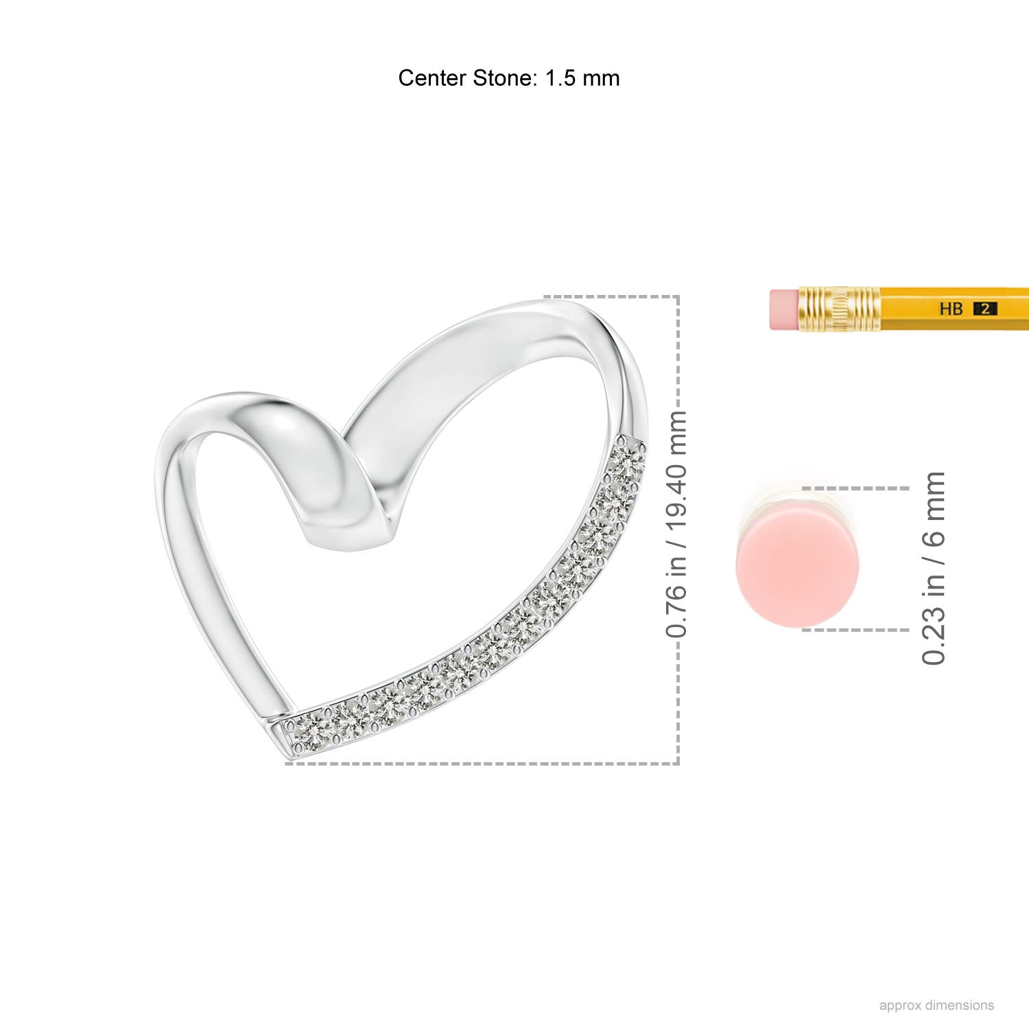 K, I3 / 0.17 CT / 14 KT White Gold