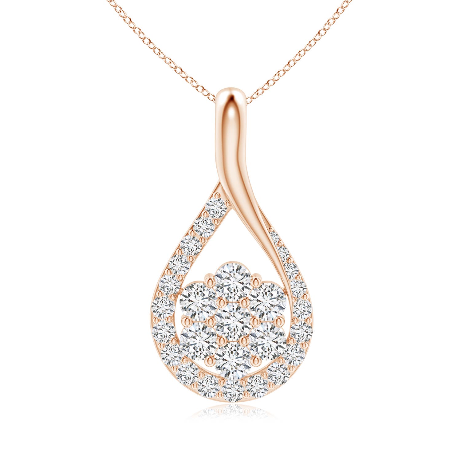 H, SI2 / 0.36 CT / 14 KT Rose Gold