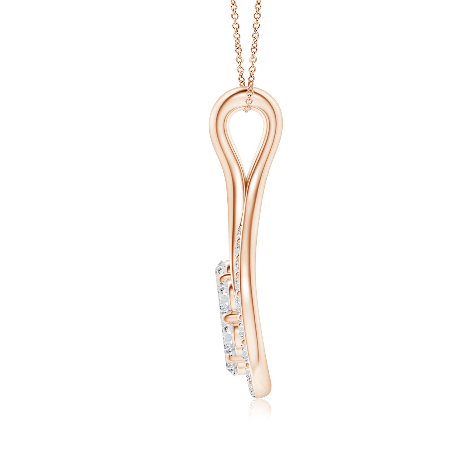 H, SI2 / 0.36 CT / 14 KT Rose Gold