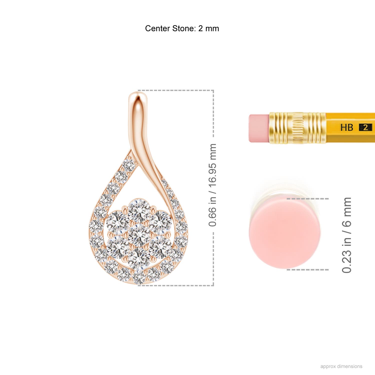 I-J, I1-I2 / 0.36 CT / 14 KT Rose Gold