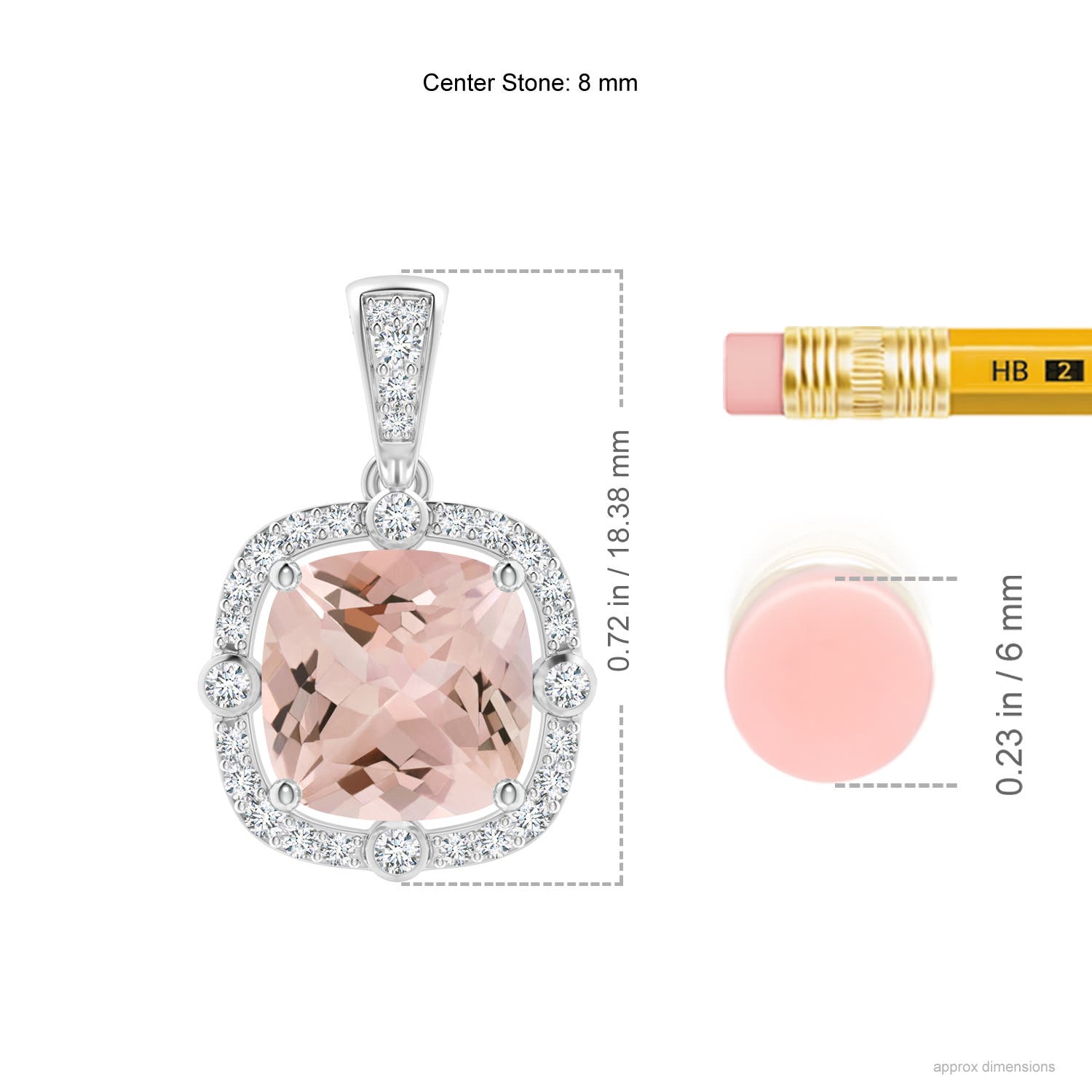 AA - Morganite / 2.01 CT / 14 KT White Gold