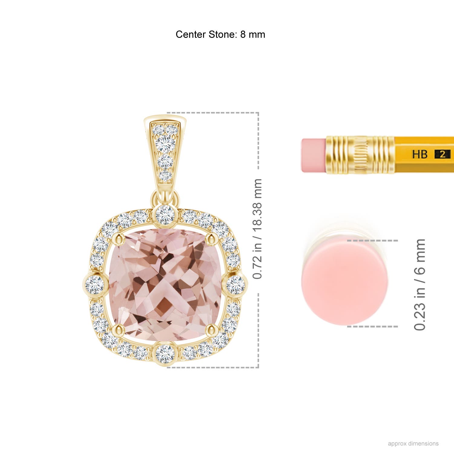 AAA - Morganite / 2.01 CT / 14 KT Yellow Gold