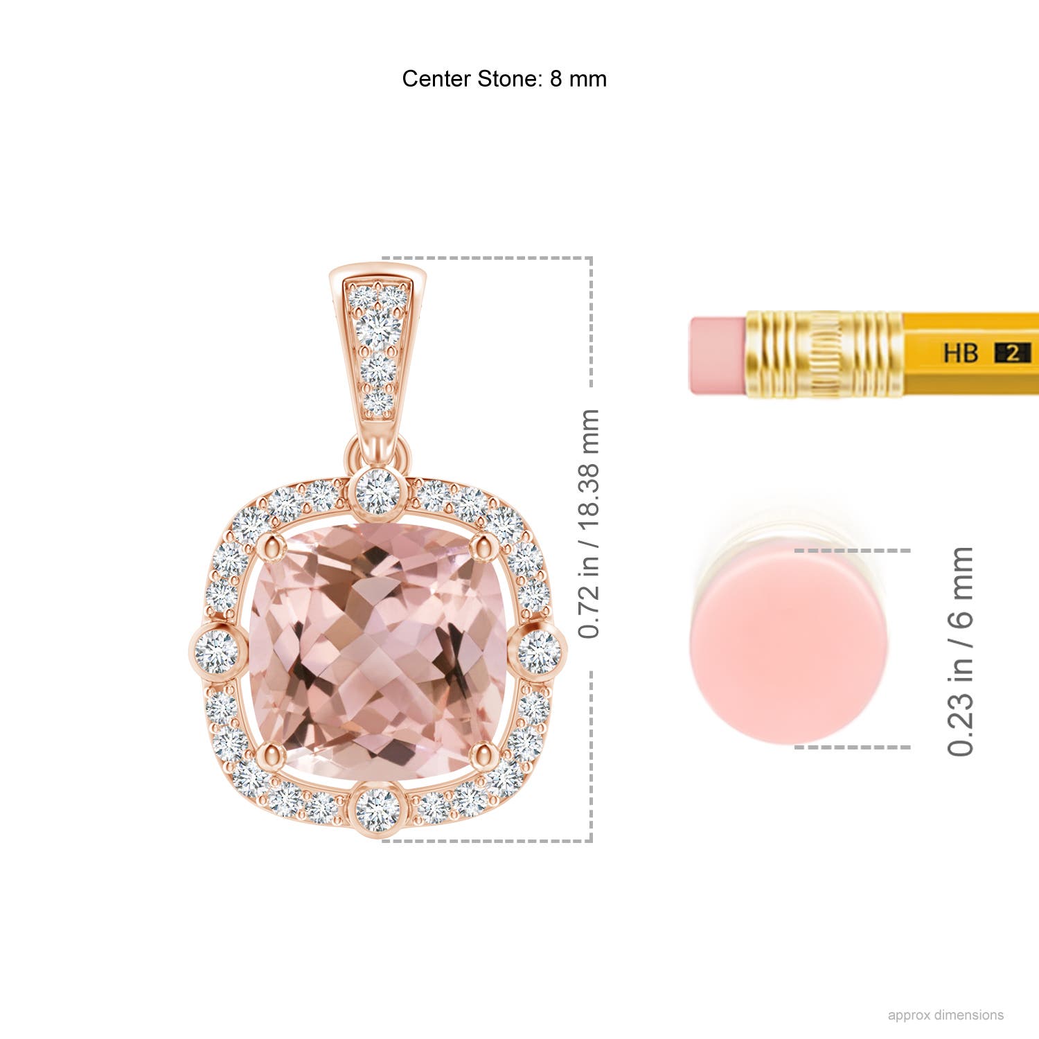 AAAA - Morganite / 2.01 CT / 14 KT Rose Gold