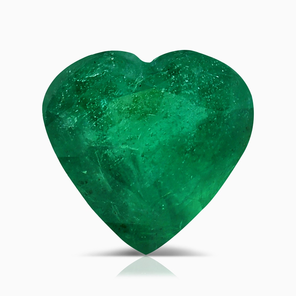 7.73x7.88x4.76mm AAA GIA Certified Heart-Shaped Emerald Halo Pendant with Princess Diamond in P950 Platinum side 599