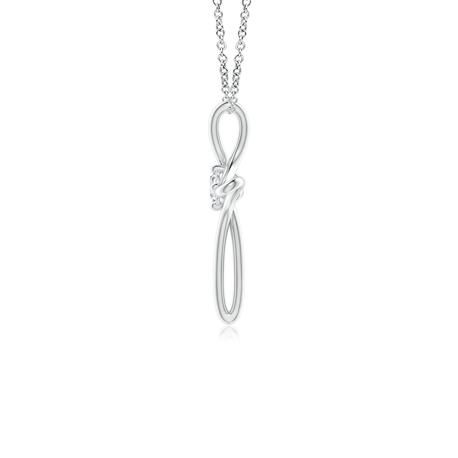 2.9mm GVS2 Prong-Set Diamond Infinity Cross Pendant in P950 Platinum side-1