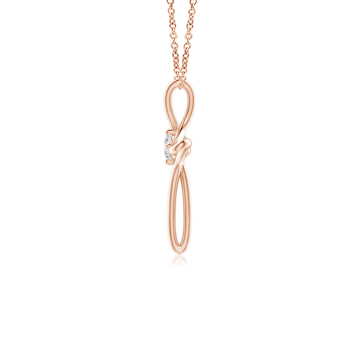 H, SI2 / 0.1 CT / 14 KT Rose Gold