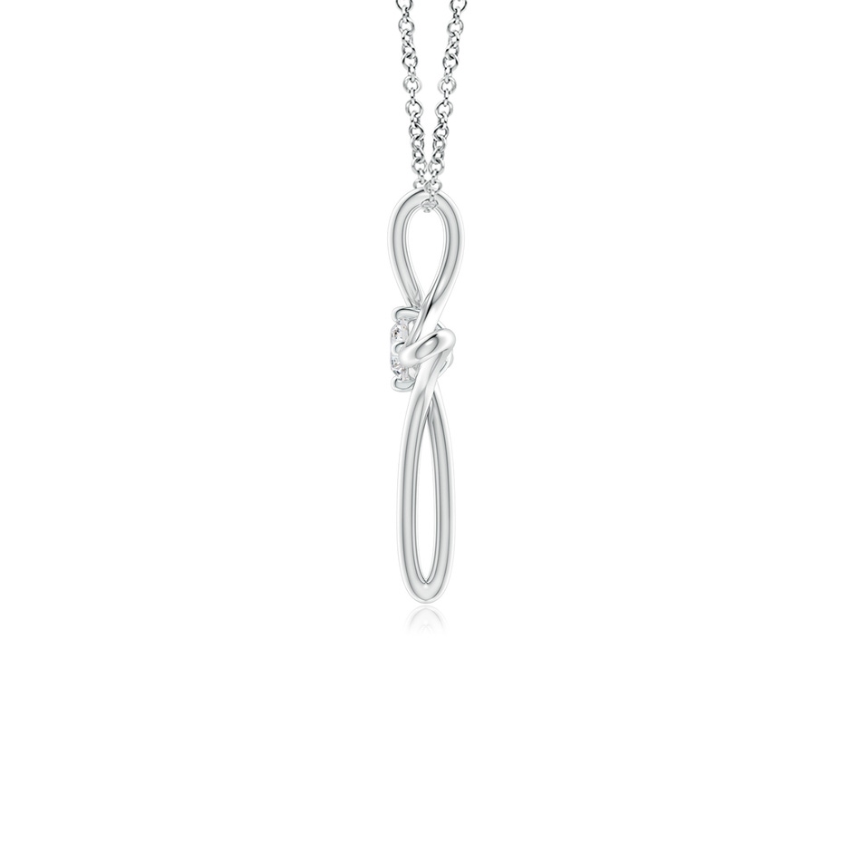 2.9mm HSI2 Prong-Set Diamond Infinity Cross Pendant in White Gold side-1