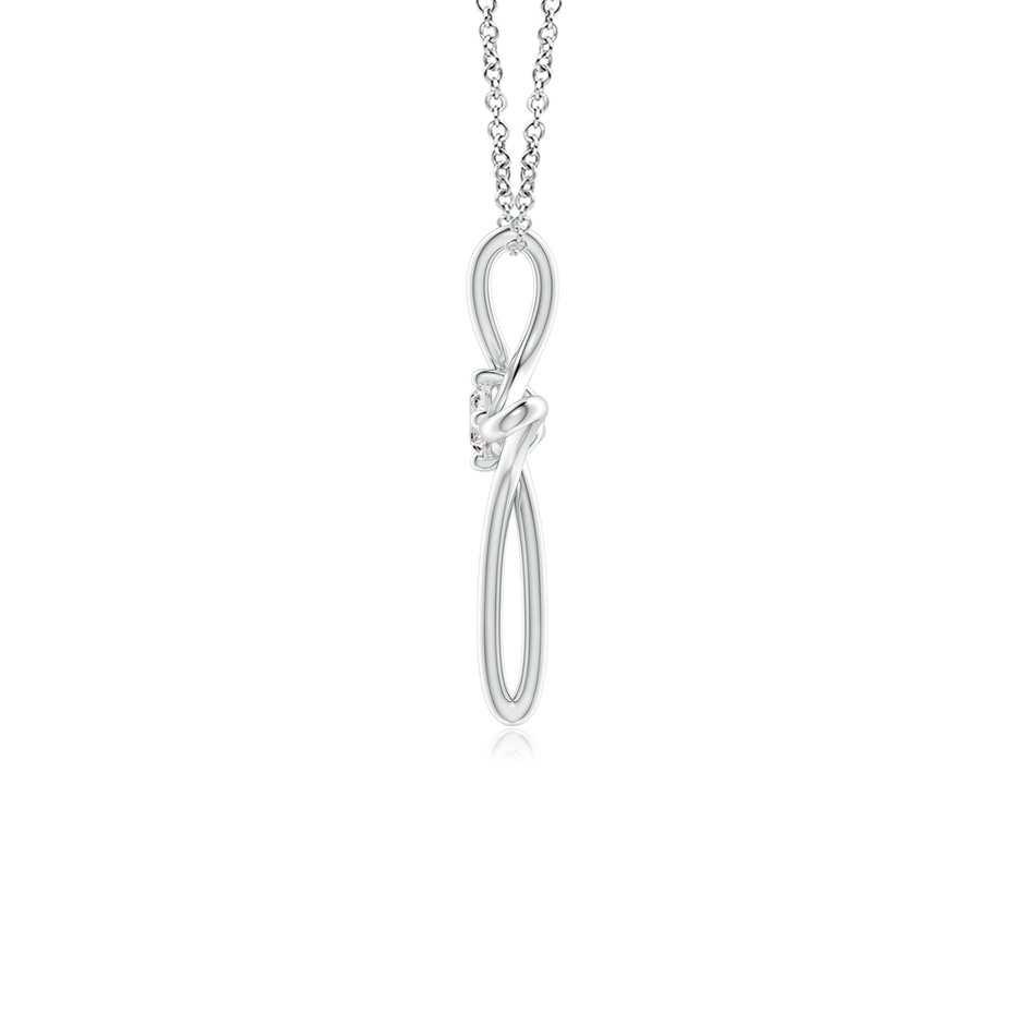 2.9mm IJI1I2 Prong-Set Diamond Infinity Cross Pendant in White Gold side-1