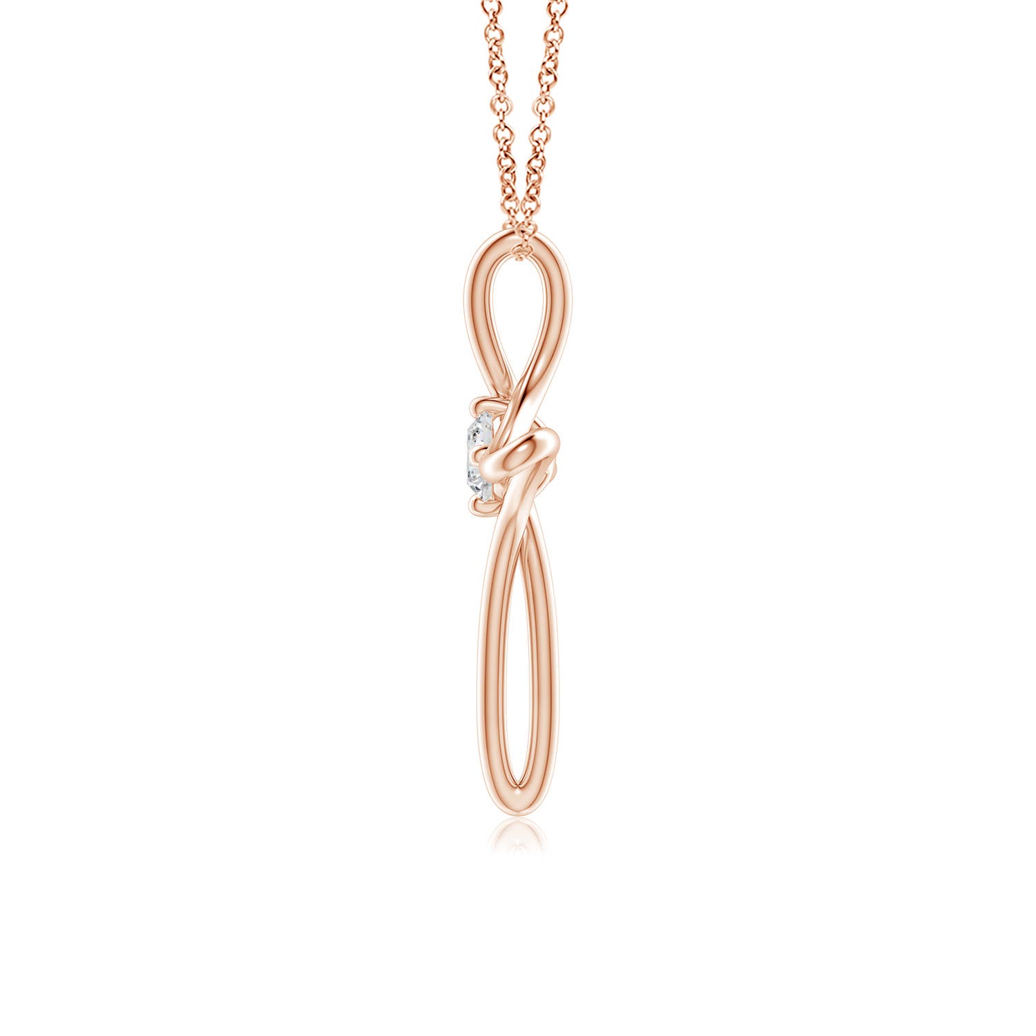 H, SI2 / 0.16 CT / 14 KT Rose Gold